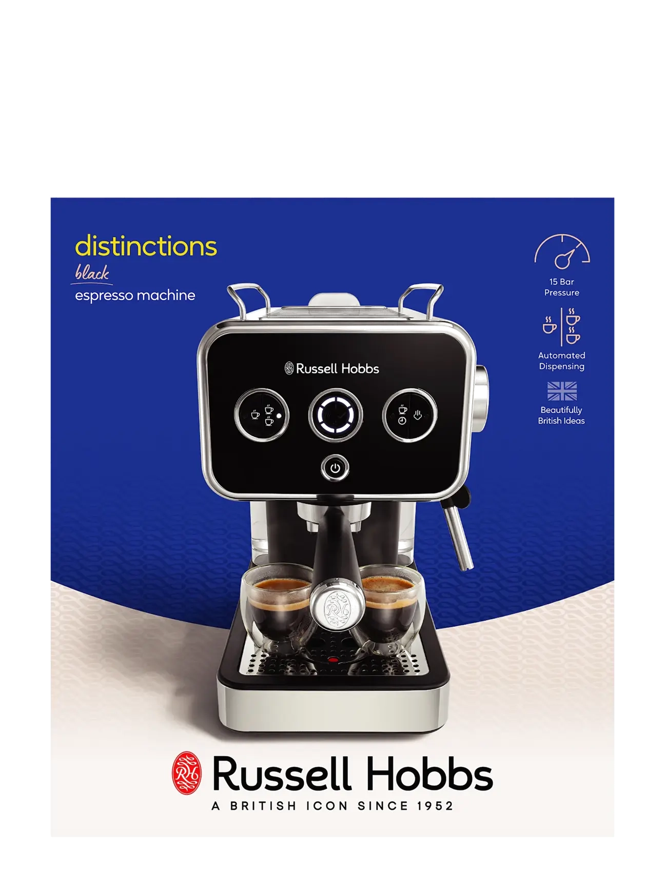 Russell Hobbs - Distinctions Espresso Machine - espresso- & kaffemaskiner - black - 3