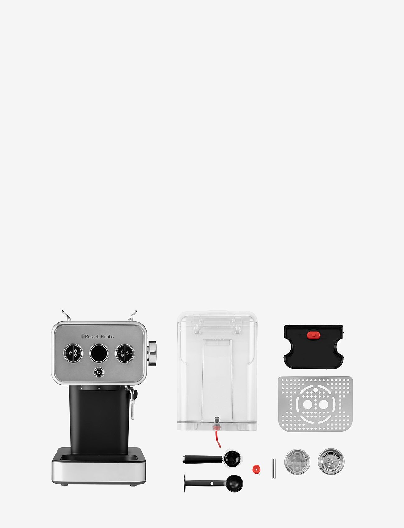 Russell Hobbs - Distinctions Espresso Machine 1350W - espresso aparati - silver - 1