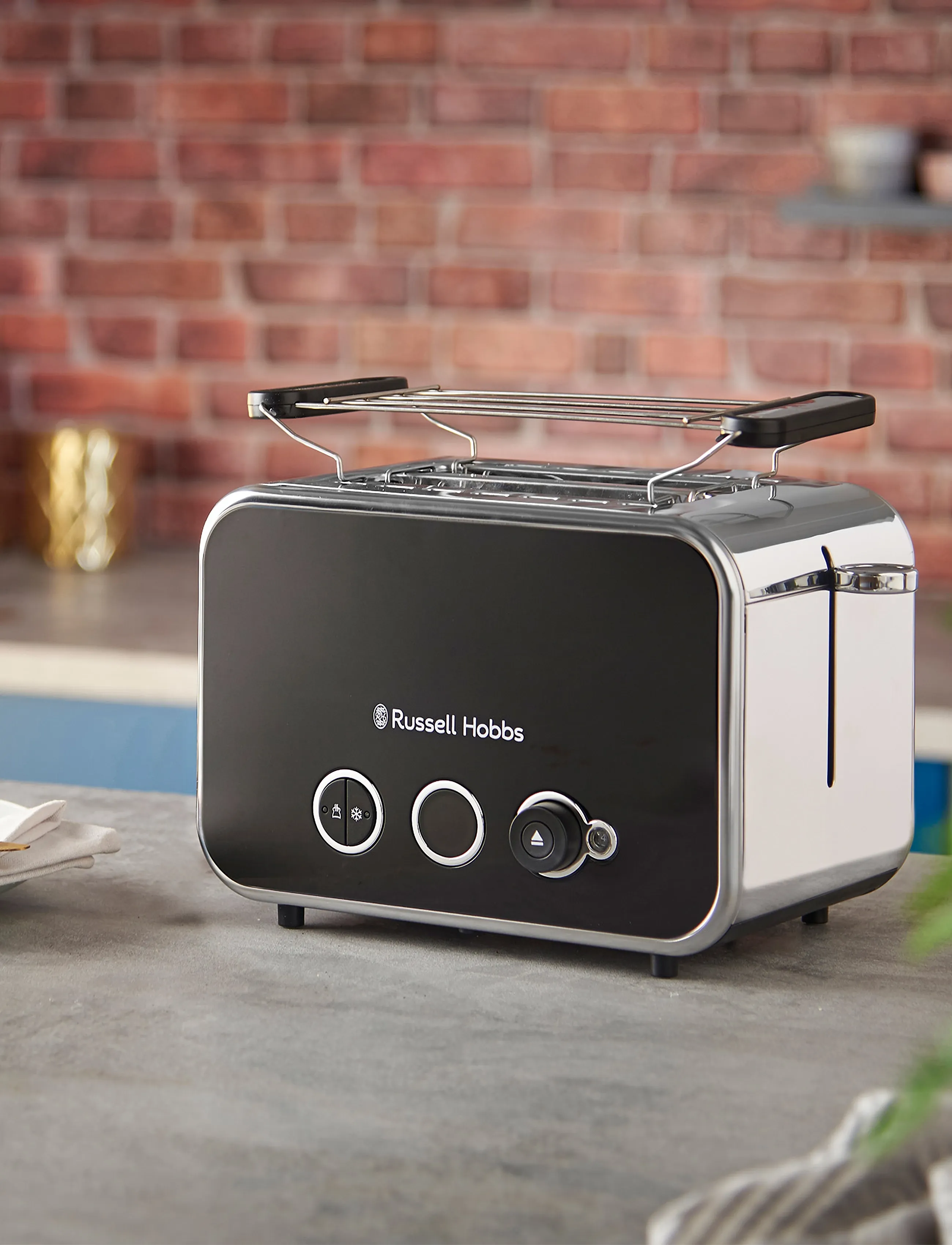 Russell Hobbs Distinctions Brødrister, 2 S, Black, Køkkenmaskiner > Brødristere, Unisex