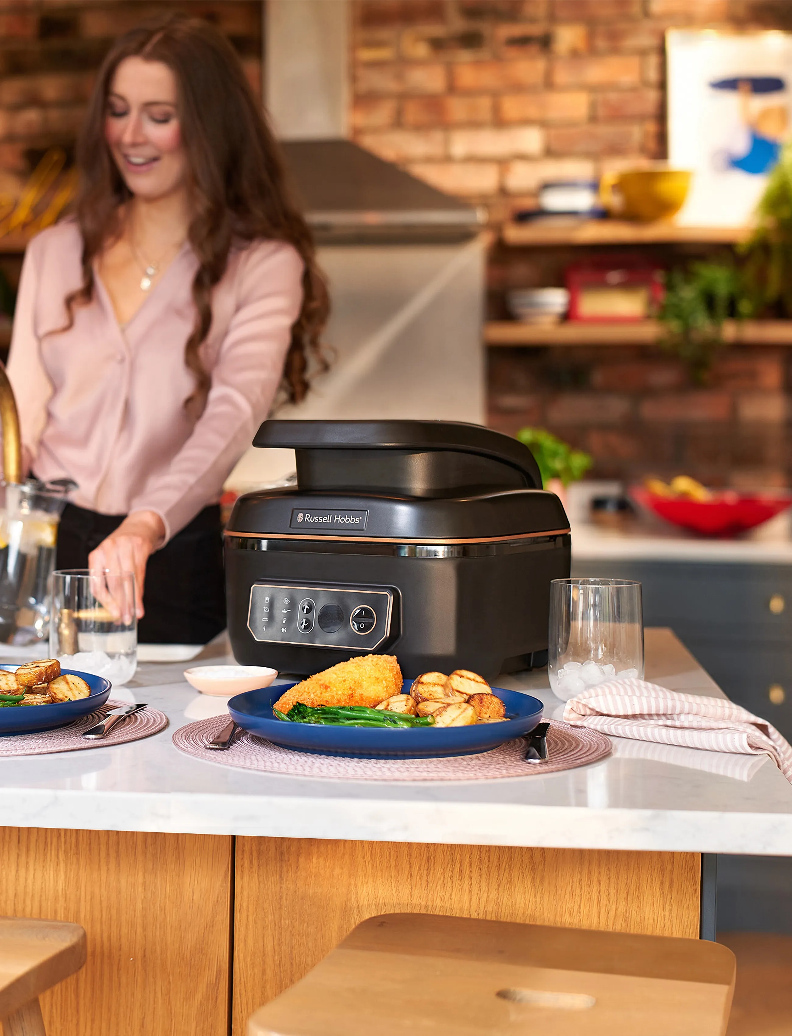 Russell Hobbs - Satisfry Air & Grill Multicooker - fødselsdagsgaver - black - 5