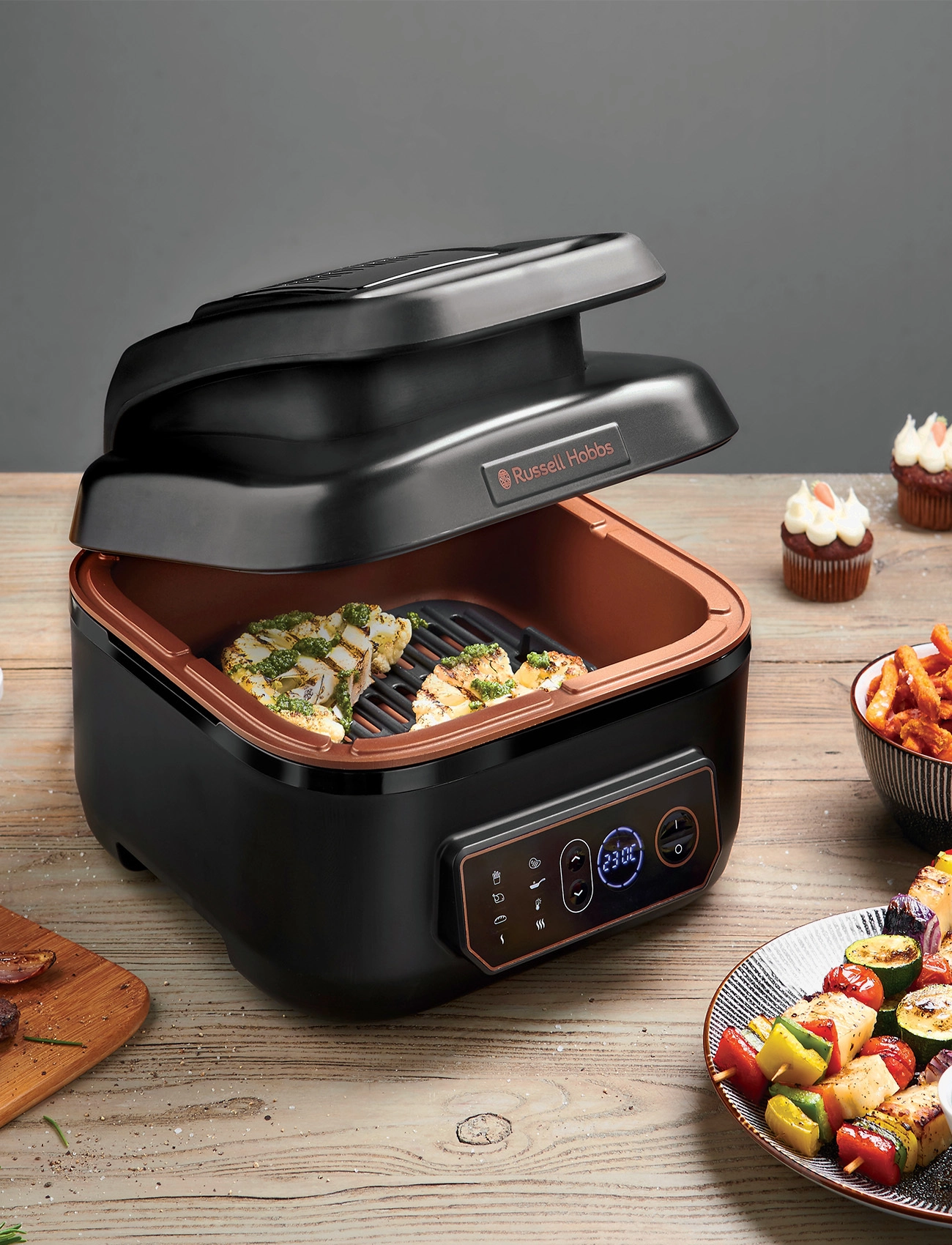 Russell Hobbs - Satisfry Air & Grill Multicooker - airfryerit - black - 2