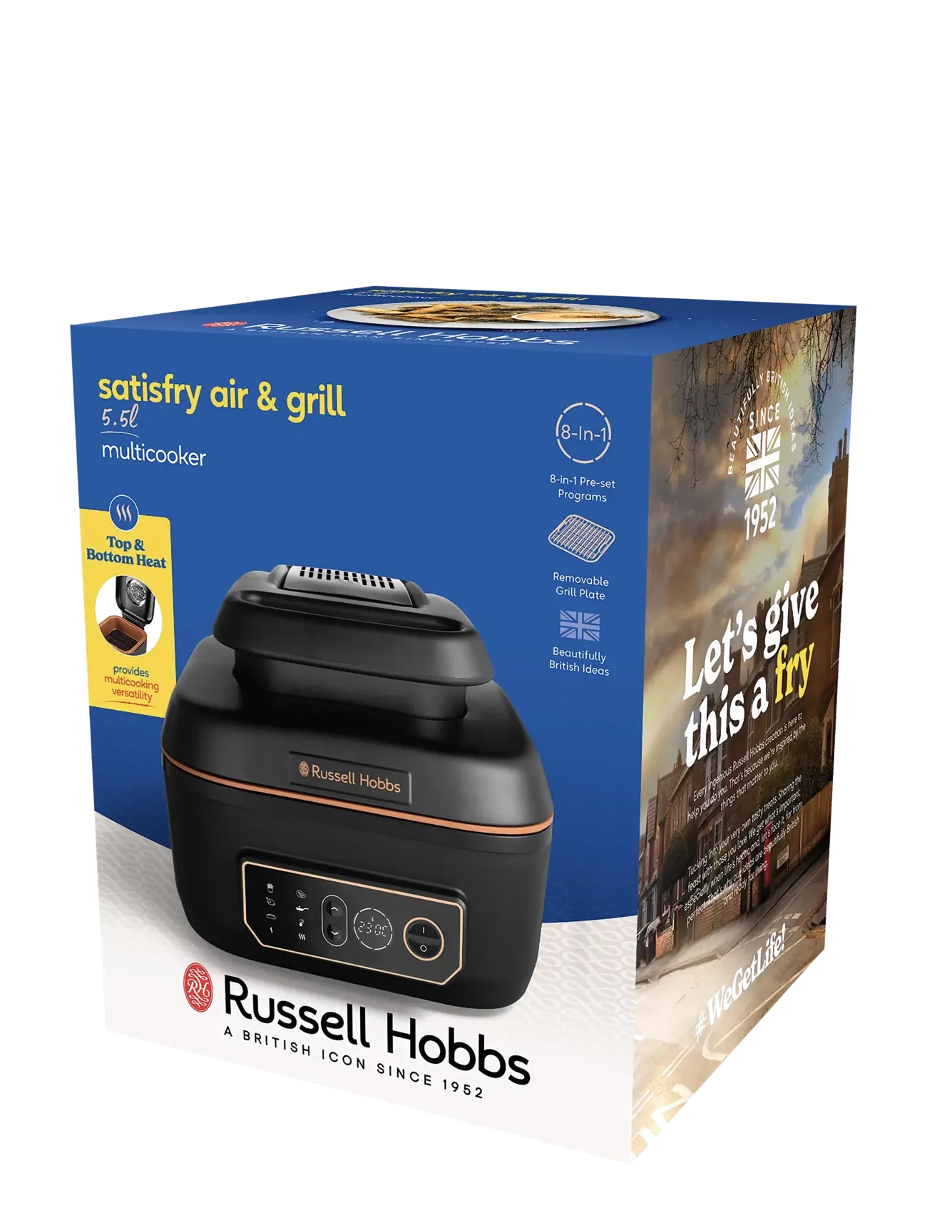 Russell Hobbs - Satisfry Air & Grill Multicooker - fødselsdagsgaver - black - 3