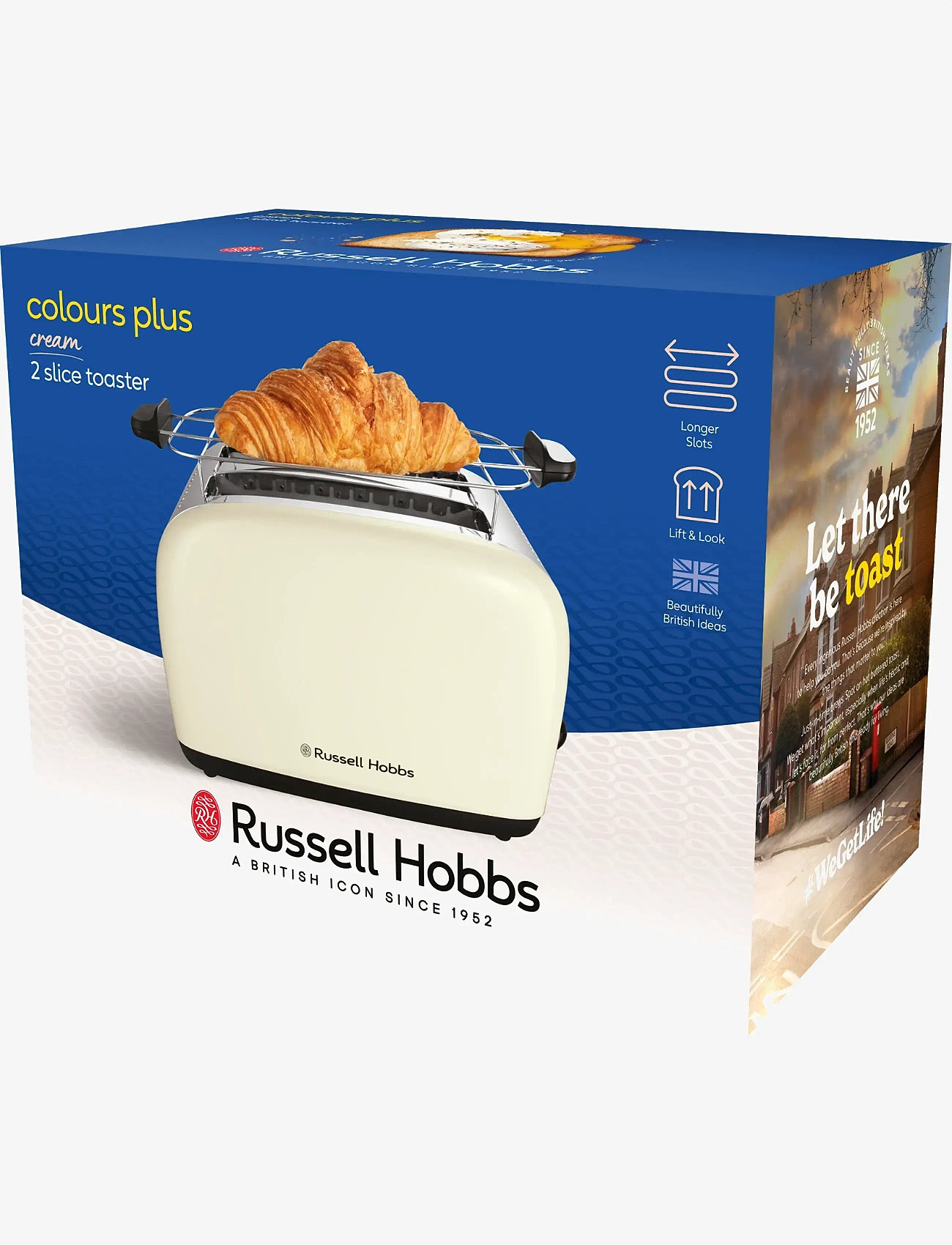 Russell Hobbs - ColoursPlus 2S Toaster Cream - rösterid - cream - 2