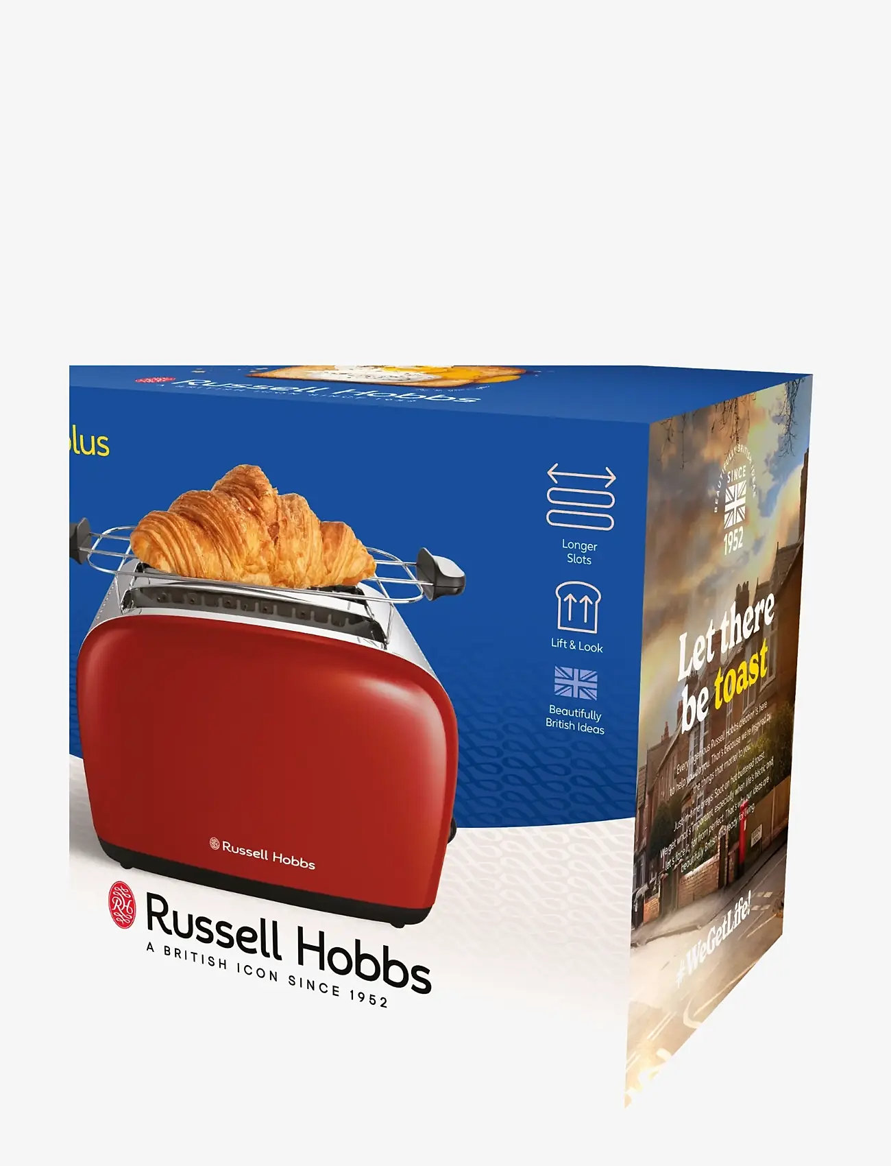 Russell Hobbs - Colours Plus 2S Toaster RED - rösterid - red - 3