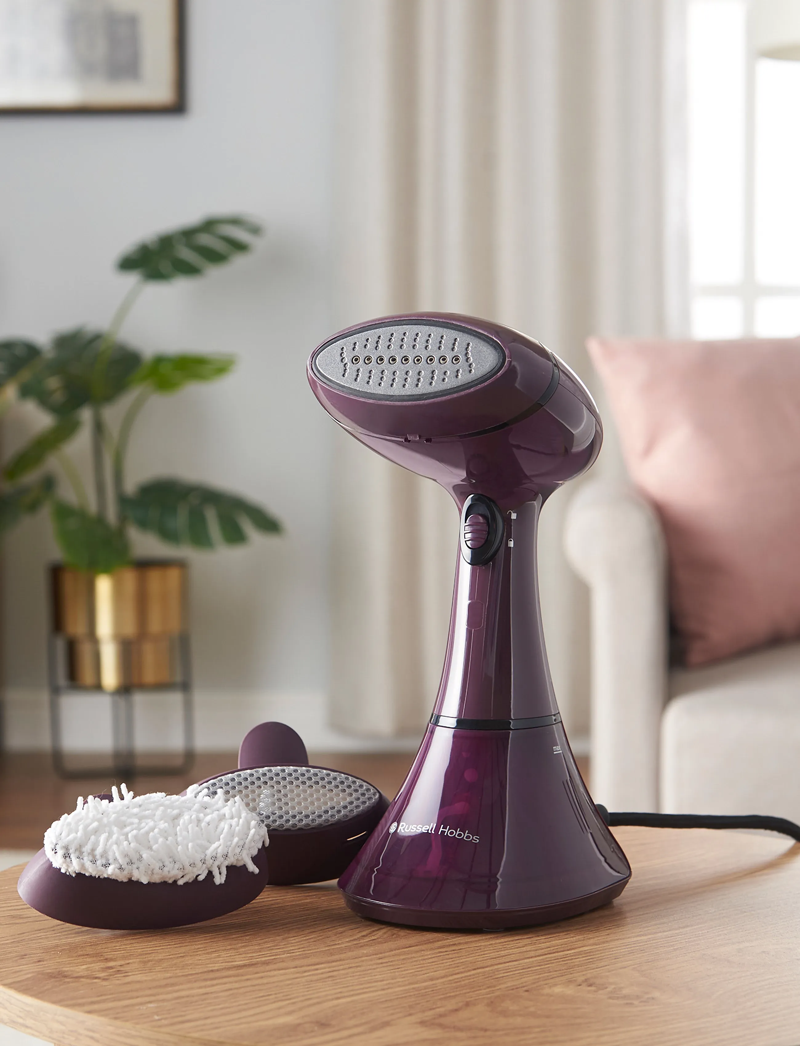 Russell Hobbs Steam Genie Colour Control, 12.4X22X30 cm, Textile Care, Lila - Steamers, Männerswear