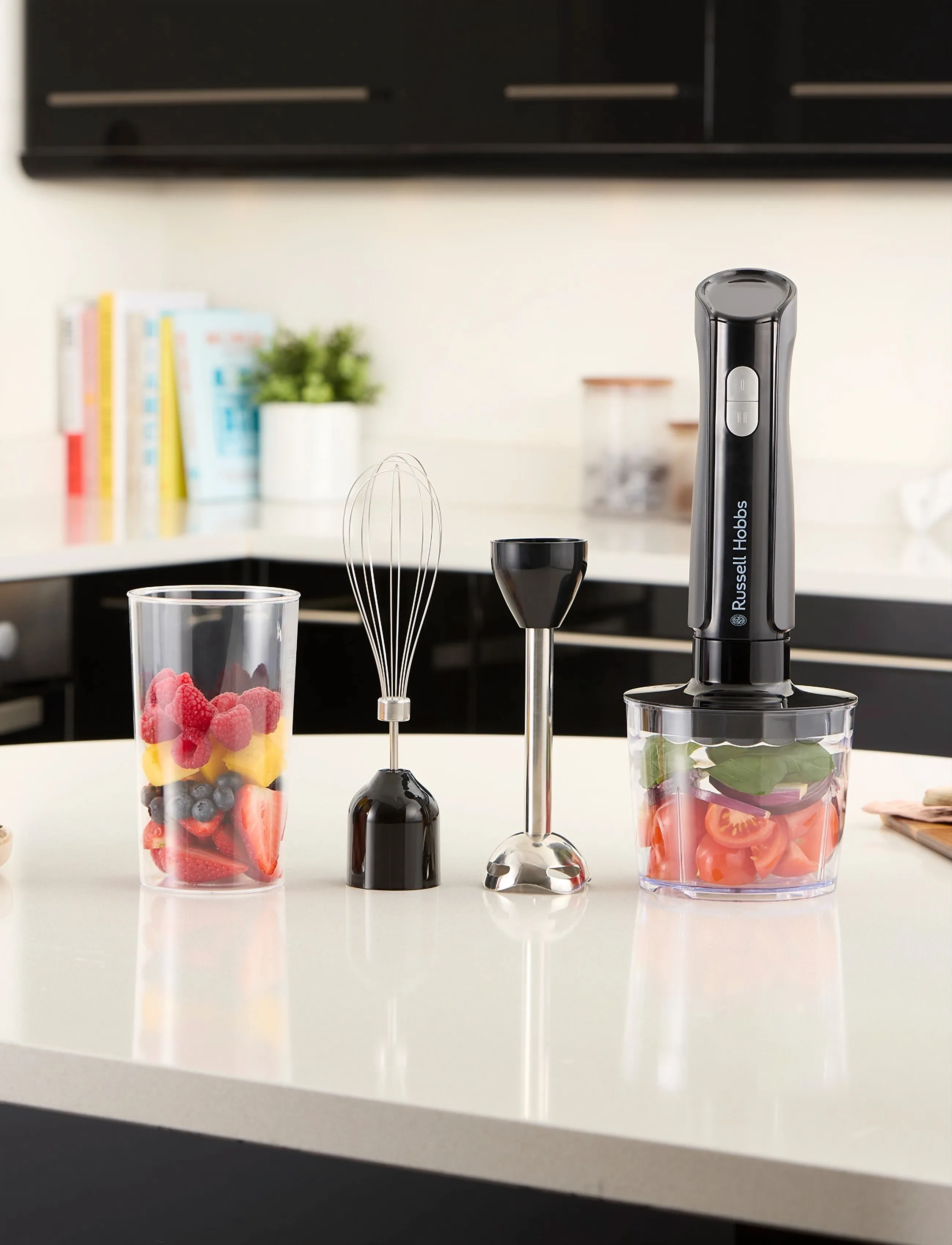 Russell Hobbs 3 In 1 Hand Blender, One Size, Black, Køkkenmaskiner > Mixere Og Blendere, Unisex