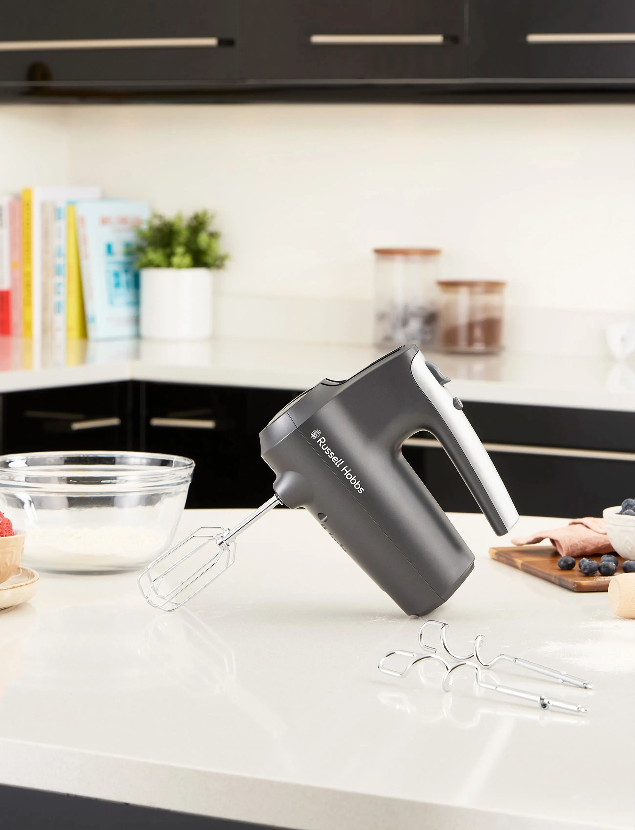 Russell Hobbs Hand Mixer 185W-350W, 350 W, Black, Køkkenmaskiner > Mixere Og Blendere, Unisex