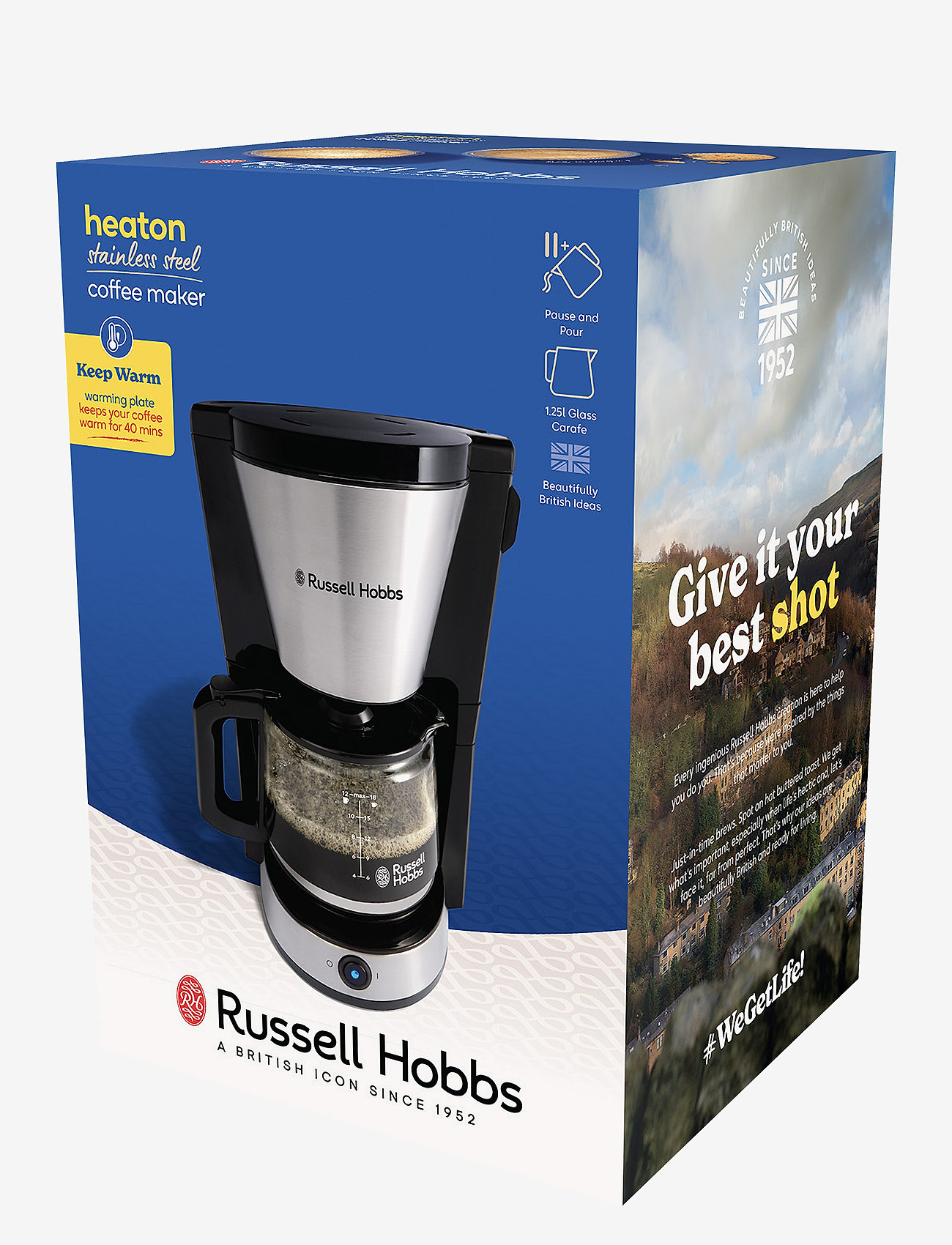 Russell Hobbs - Heaton Coffee Maker - køb efter pris - stainless steel - 2