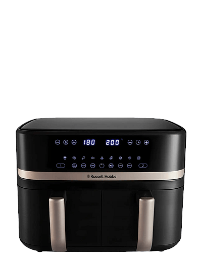 Russell Hobbs RH Satisfry Dual Basket Air Fry - Airfryers - BLACK / black