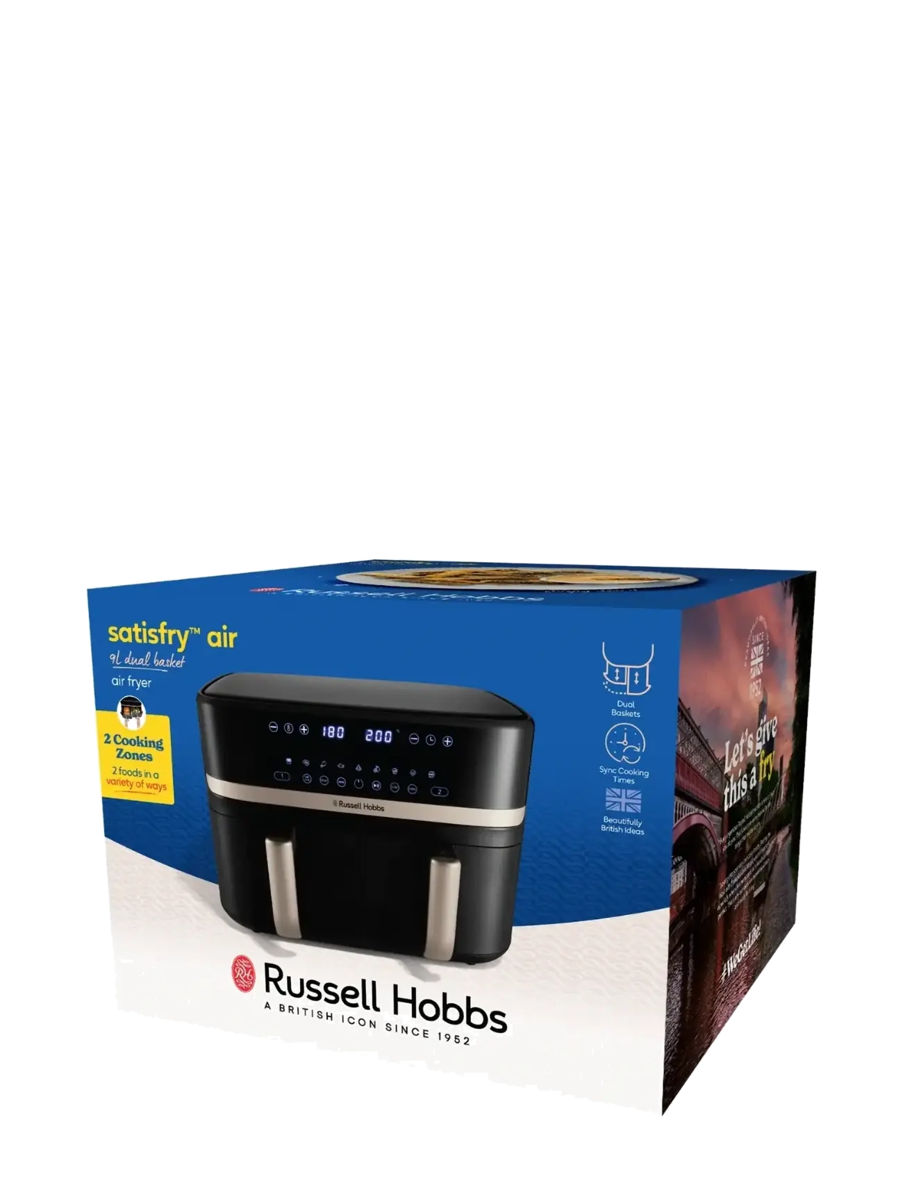 Russell Hobbs - RH Satisfry Dual Basket Air Fry - sécheurs à air comprimé - black - 3