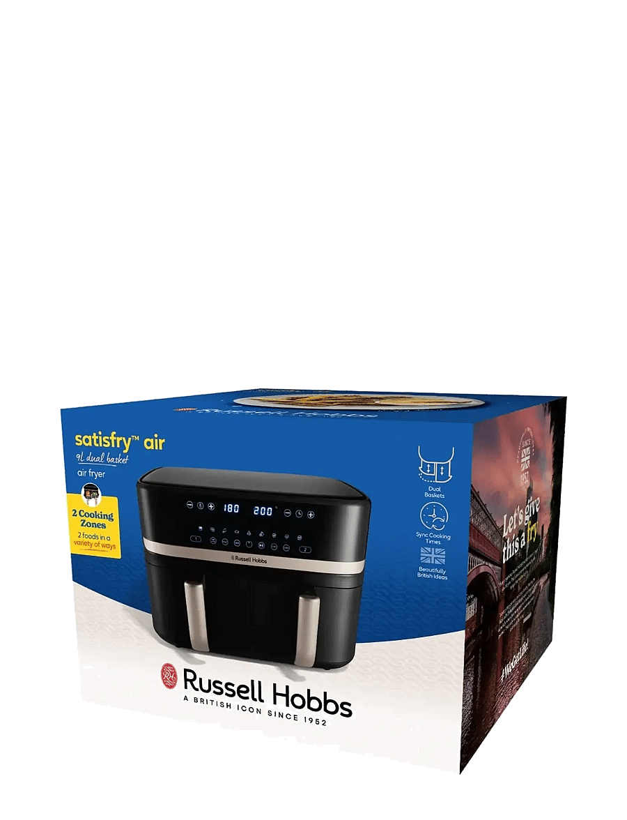 Russell Hobbs - RH Satisfry Dual Basket Air Fry - kuumaõhufritüürid - black - 3