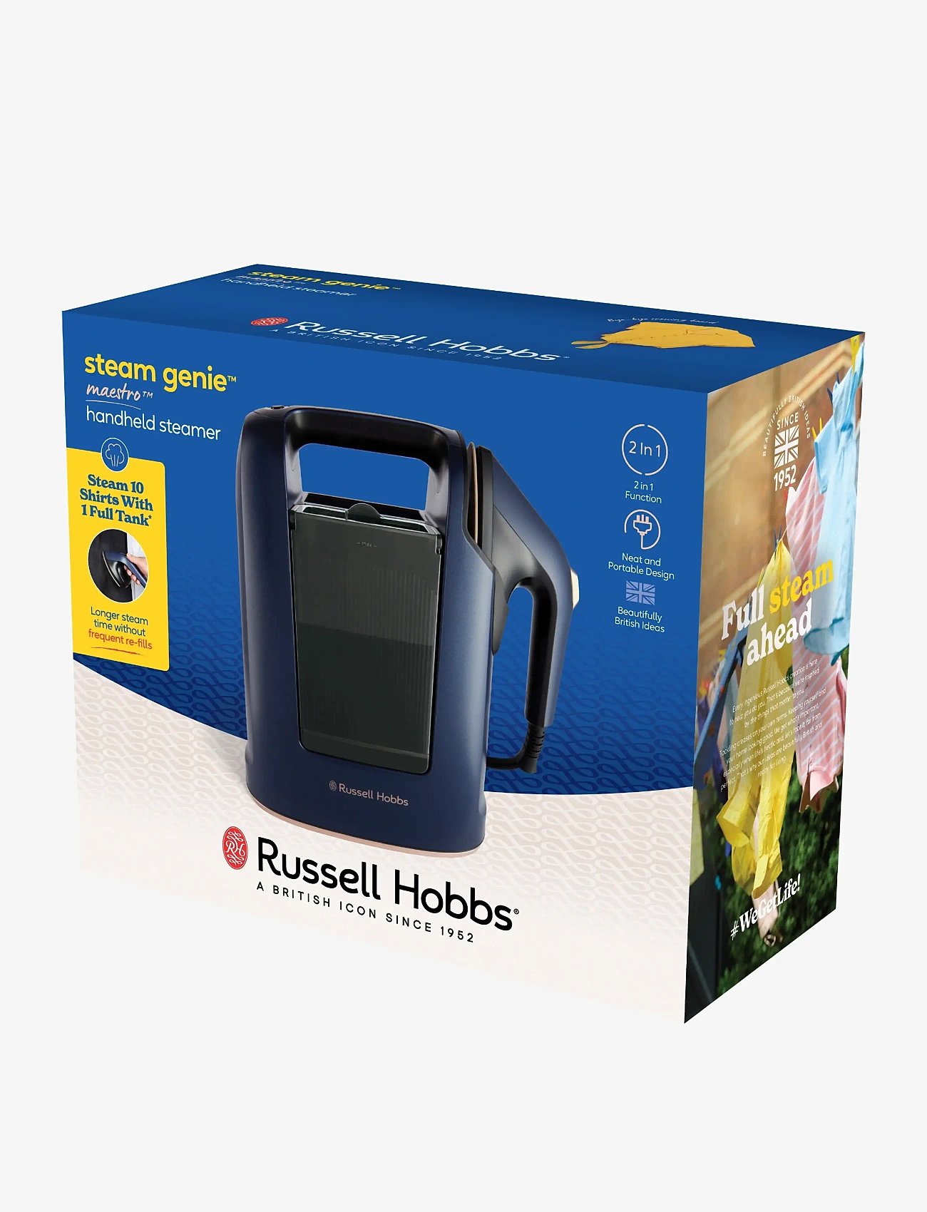 Russell Hobbs - RH Steam Genie Maestro Hh Steam - dampfgarer - navy blue - 3