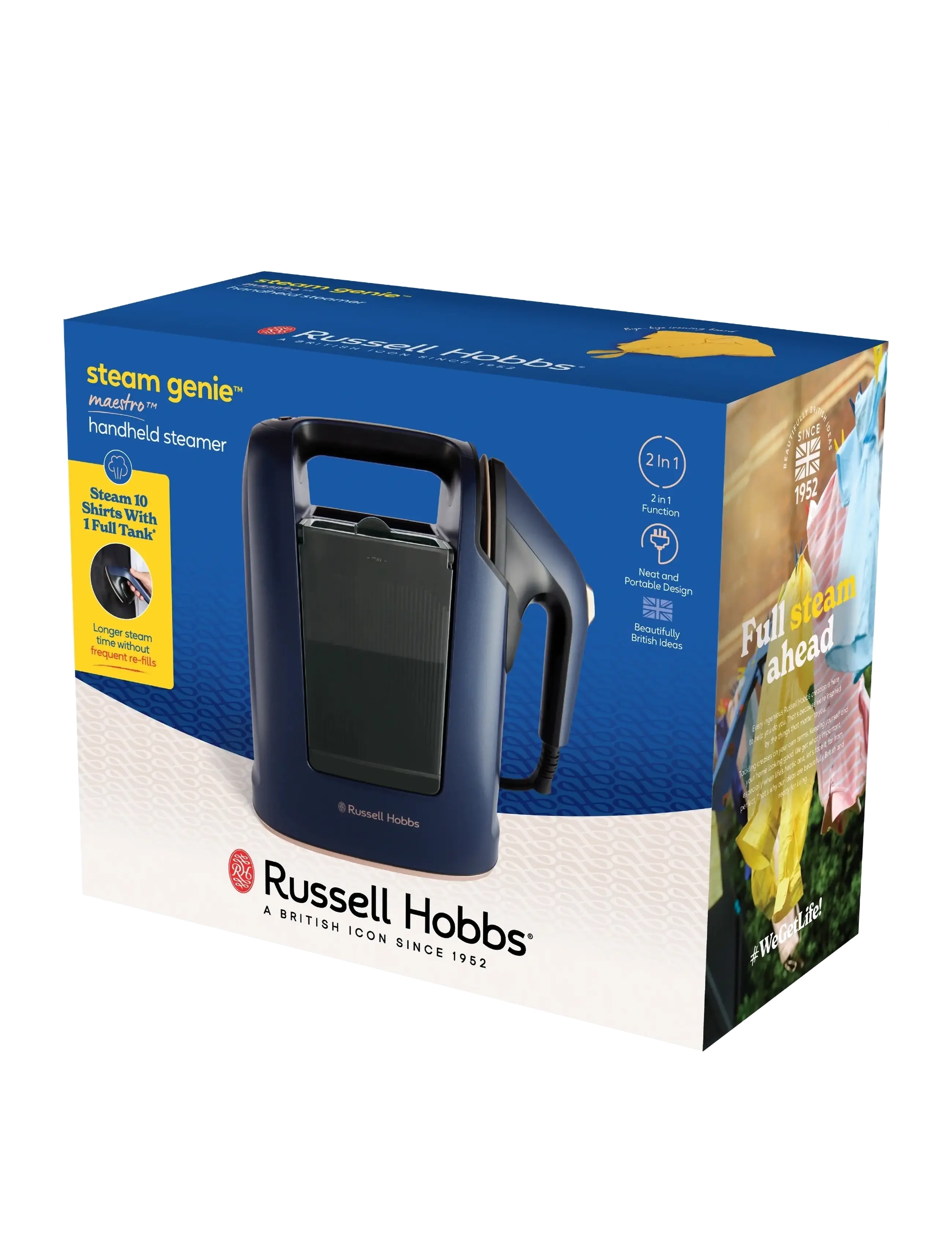 Russell Hobbs - RH Steam Genie Maestro Hh Steam - dampfgarer - navy blue - 3
