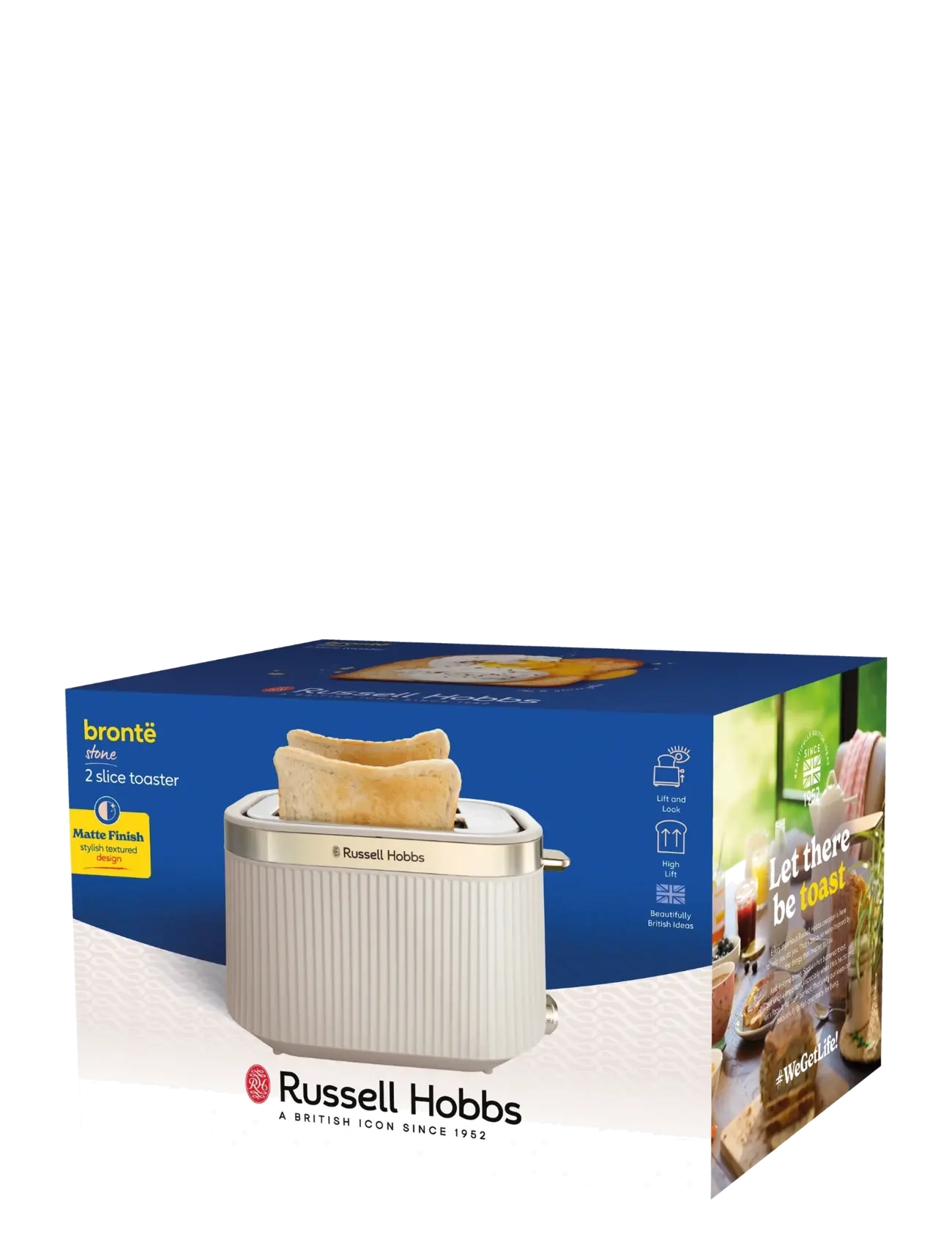 Russell Hobbs - RH Brontë 2S Toaster Stone - brödrostar - stone - 3