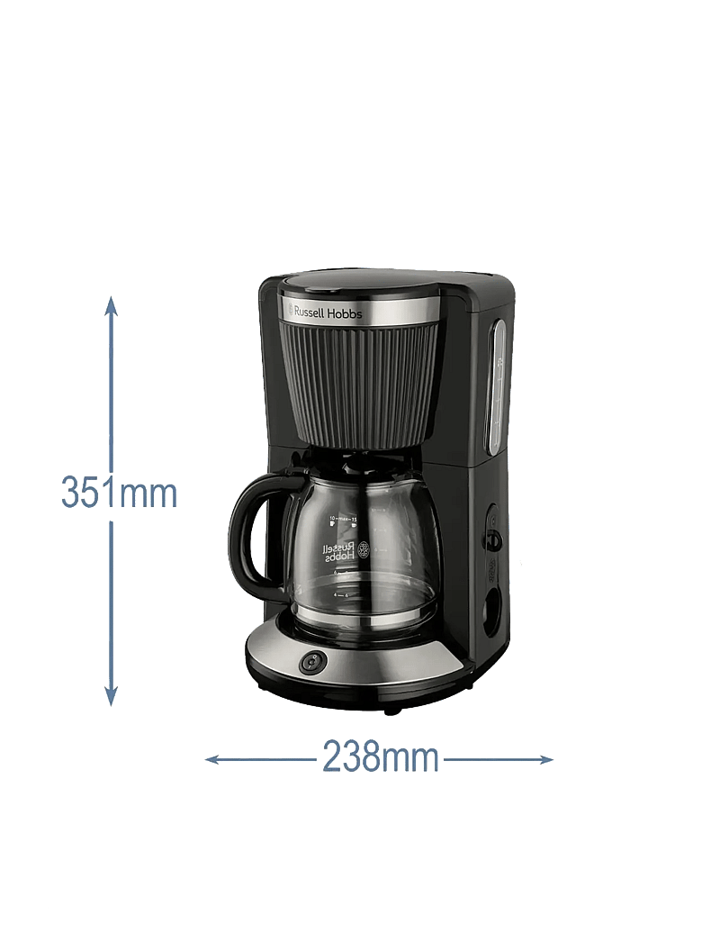 Russell Hobbs - RH Brontë Coffee Maker Black - kaffeemaschinen - black - 2