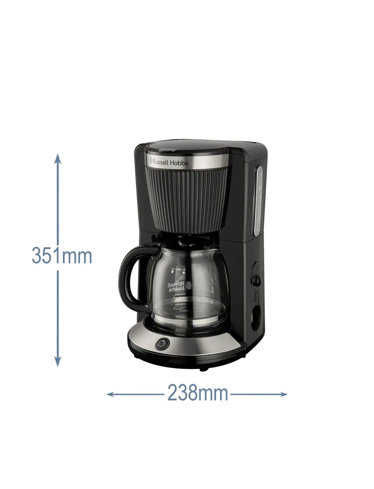 Russell Hobbs - RH Brontë Coffee Maker Black - köp efter pris - black - 2
