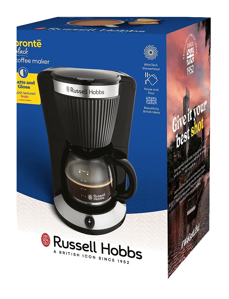 Russell Hobbs - RH Brontë Coffee Maker Black - kaffeemaschinen - black - 3
