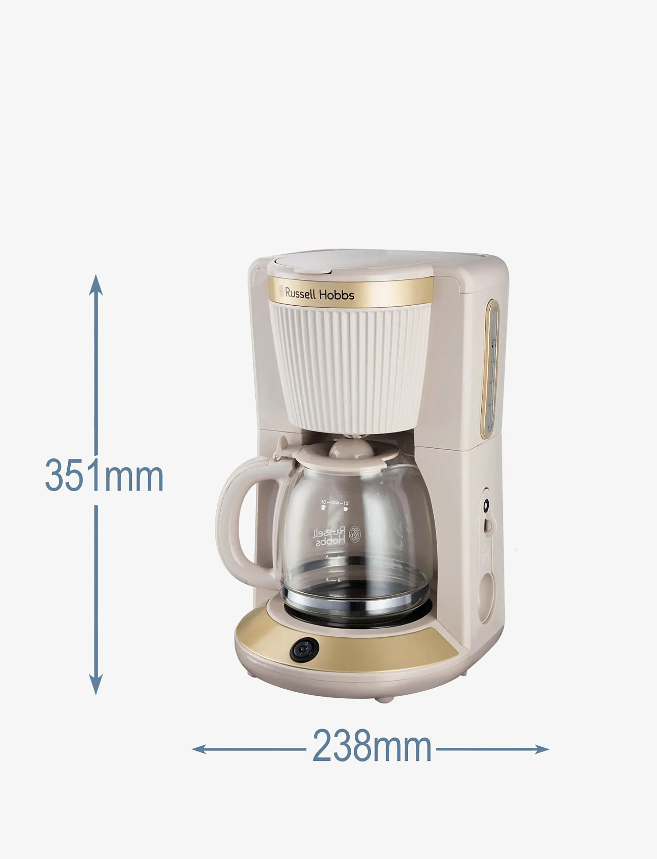 Russell Hobbs - RH Brontë Coffee Maker Stone - kaffemaskine - stone - 2