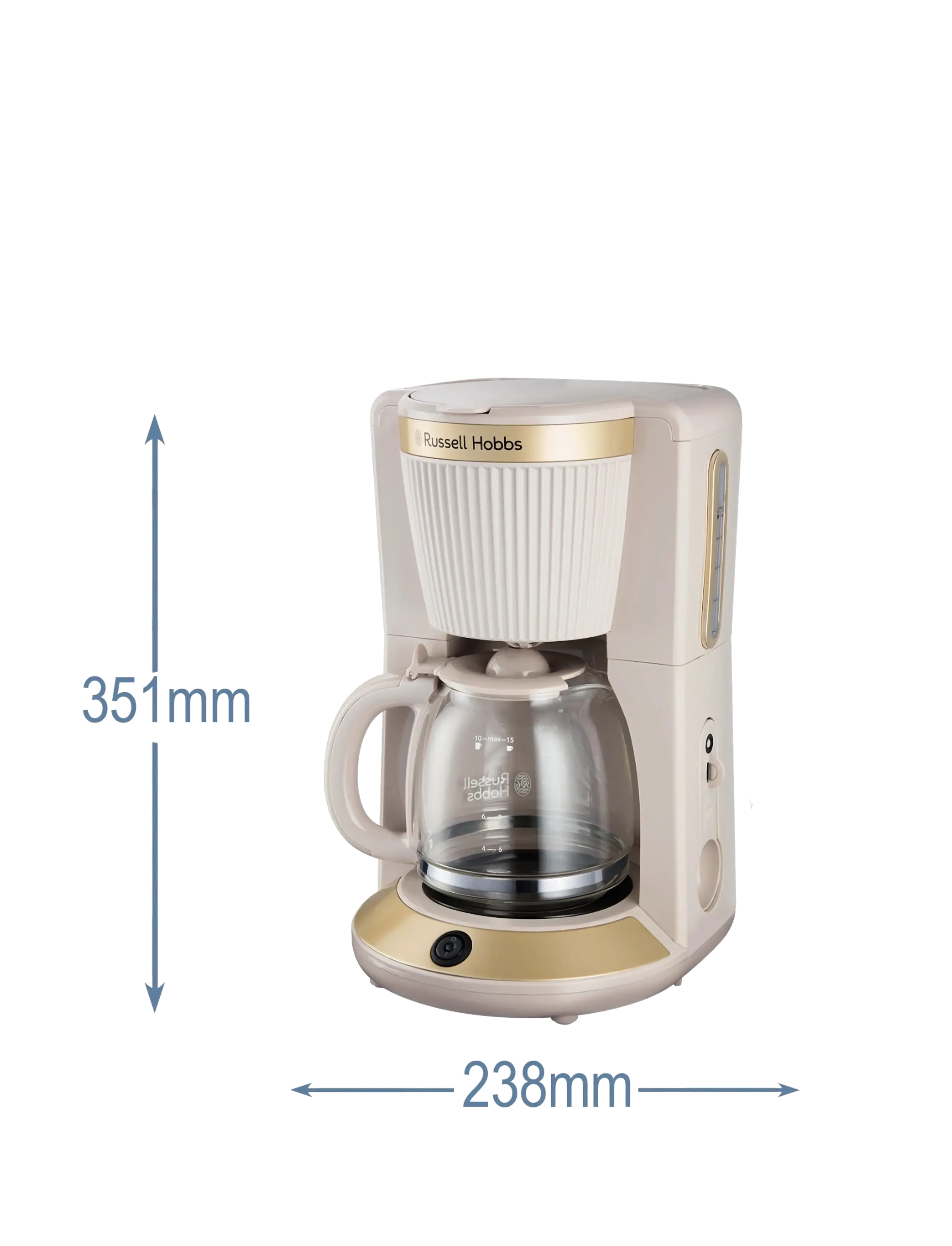 Russell Hobbs - RH Brontë Coffee Maker Stone - köp efter pris - stone - 2
