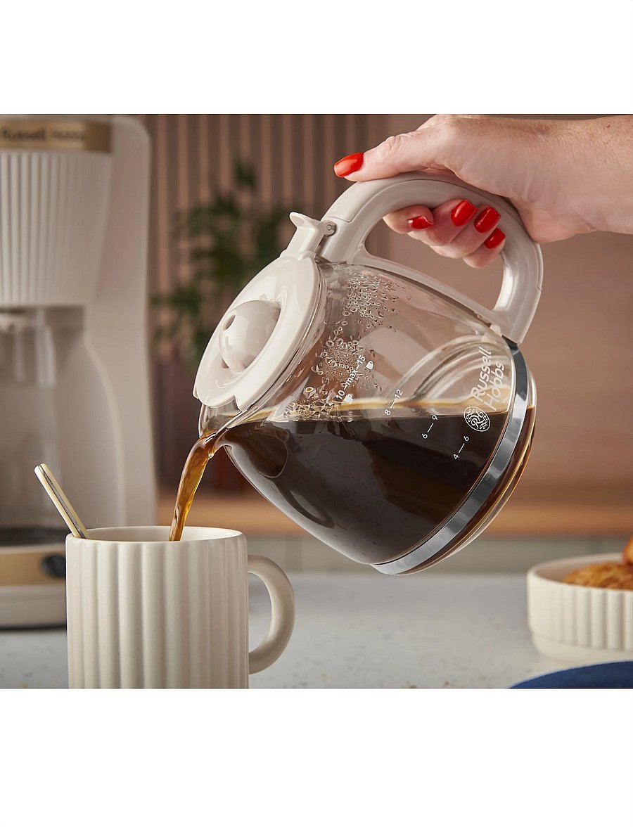 Russell Hobbs - RH Brontë Coffee Maker Stone - kohvimasinad - stone - 4