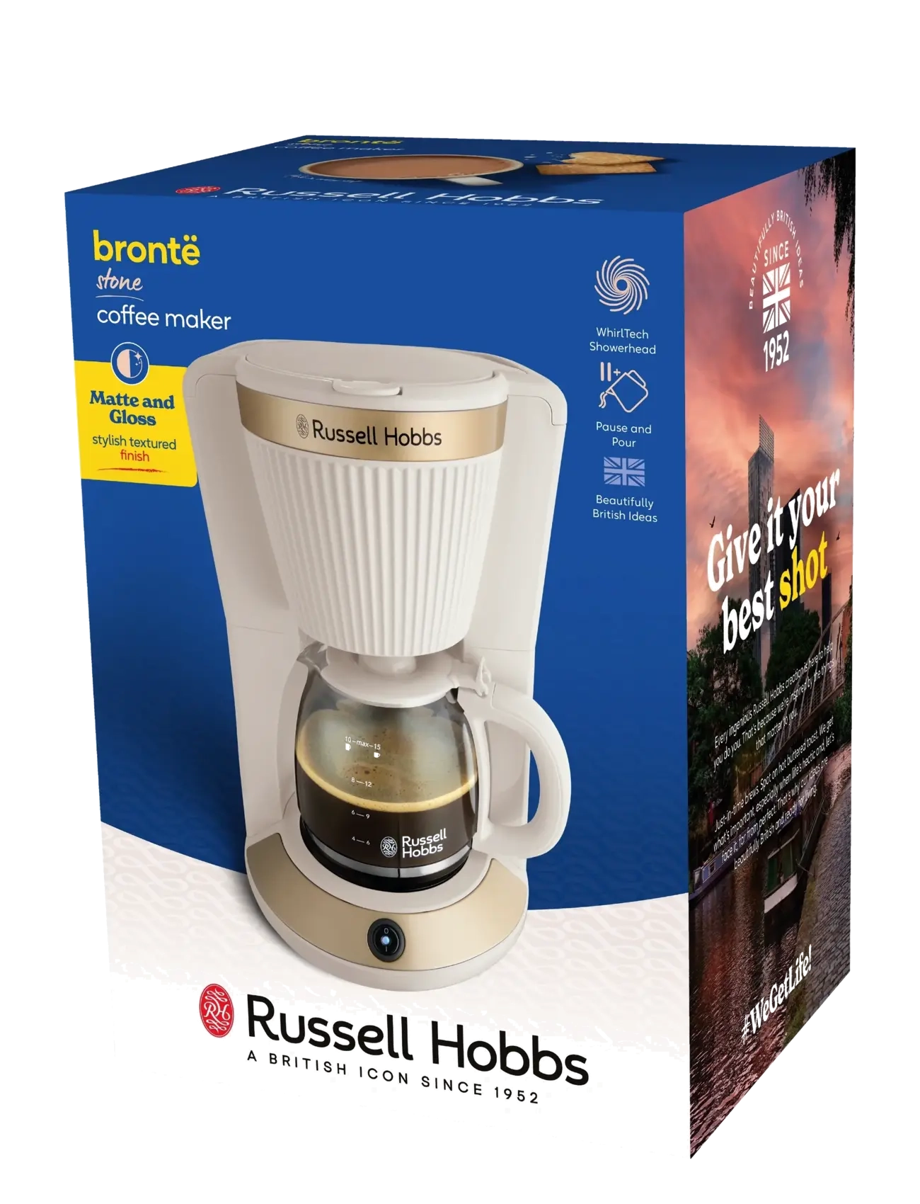 Russell Hobbs - RH Brontë Coffee Maker Stone - köp efter pris - stone - 3
