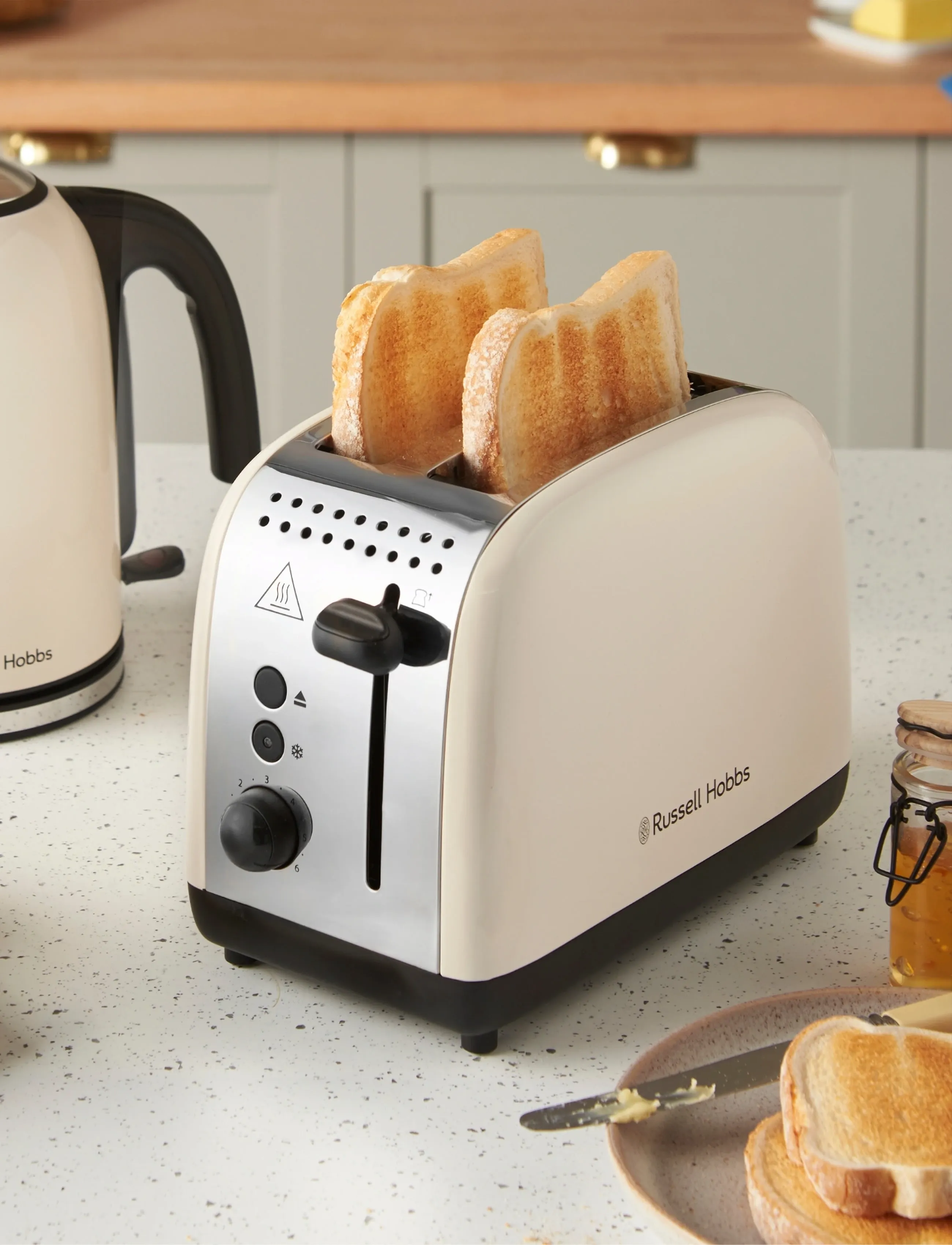 Russell Hobbs - RH Colours Plus Jasmine 2S Toas - brødrister - jasmine - 5