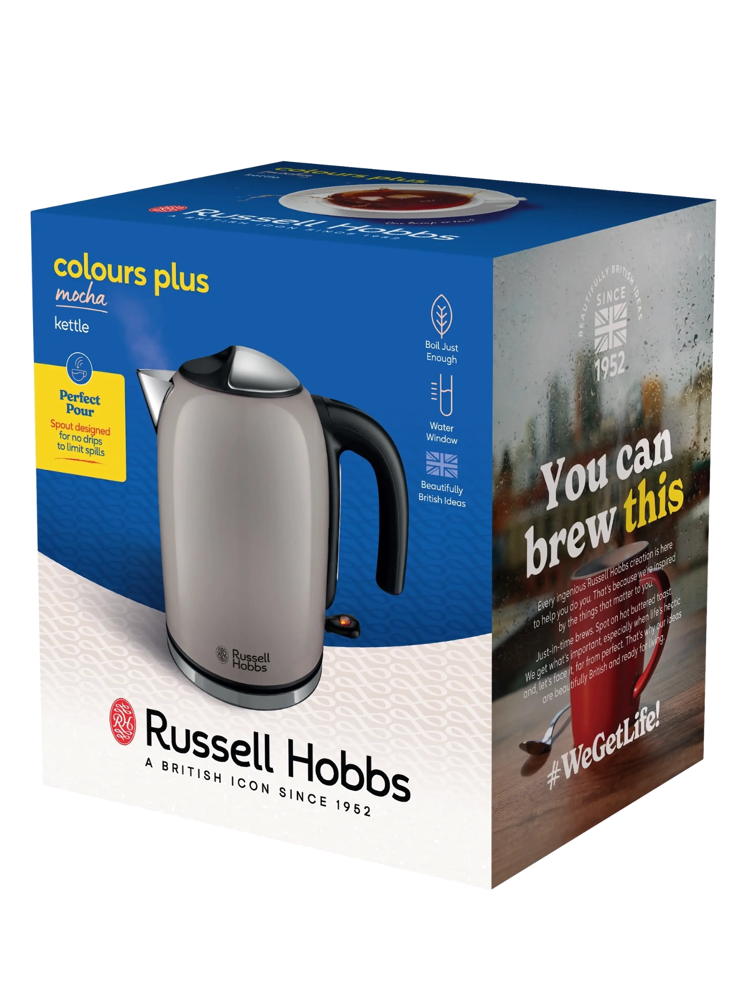 Russell Hobbs - RH Colours Plus Mocha Kettle - kettles & water boilers - mocha - 3