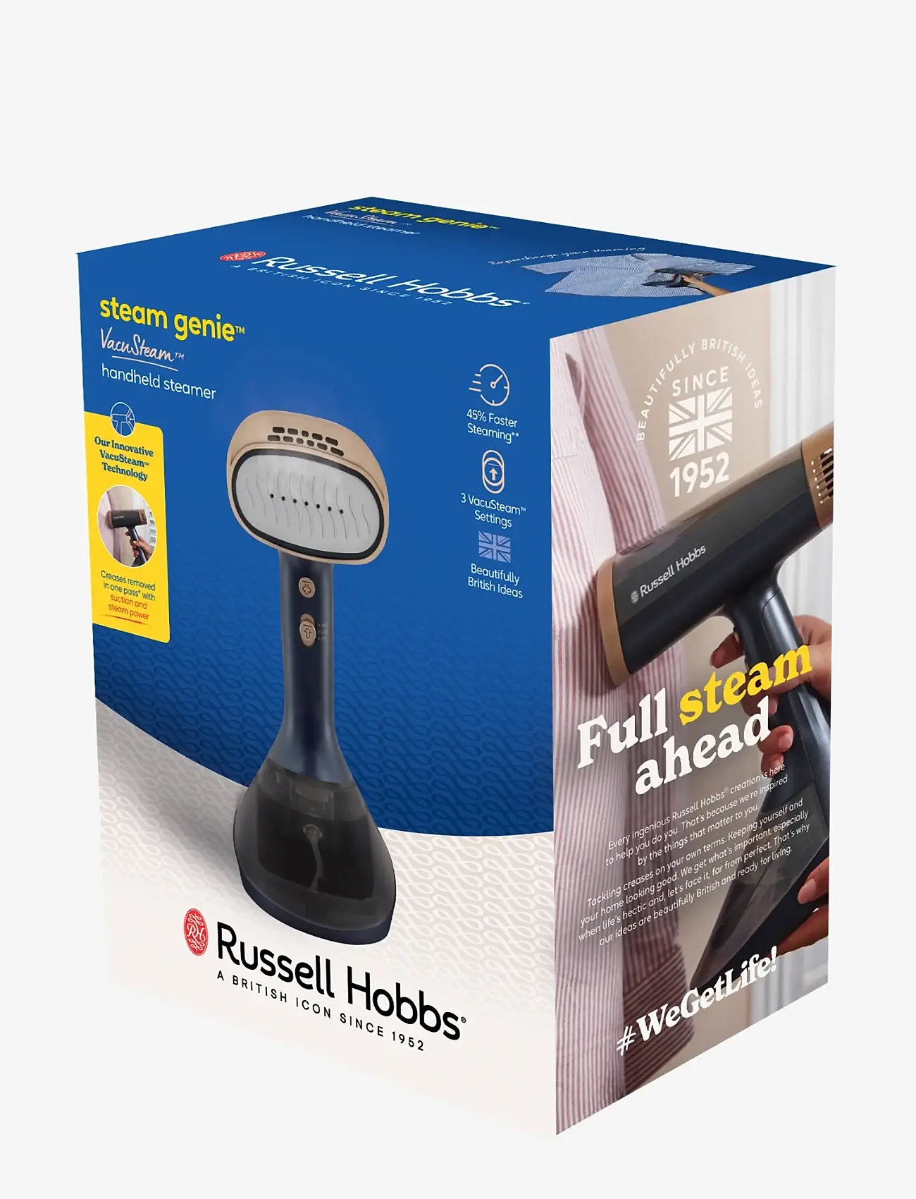 Russell Hobbs - RH SteamGenie VacuSteam Steamer - dampfgarer - navy blue - 3