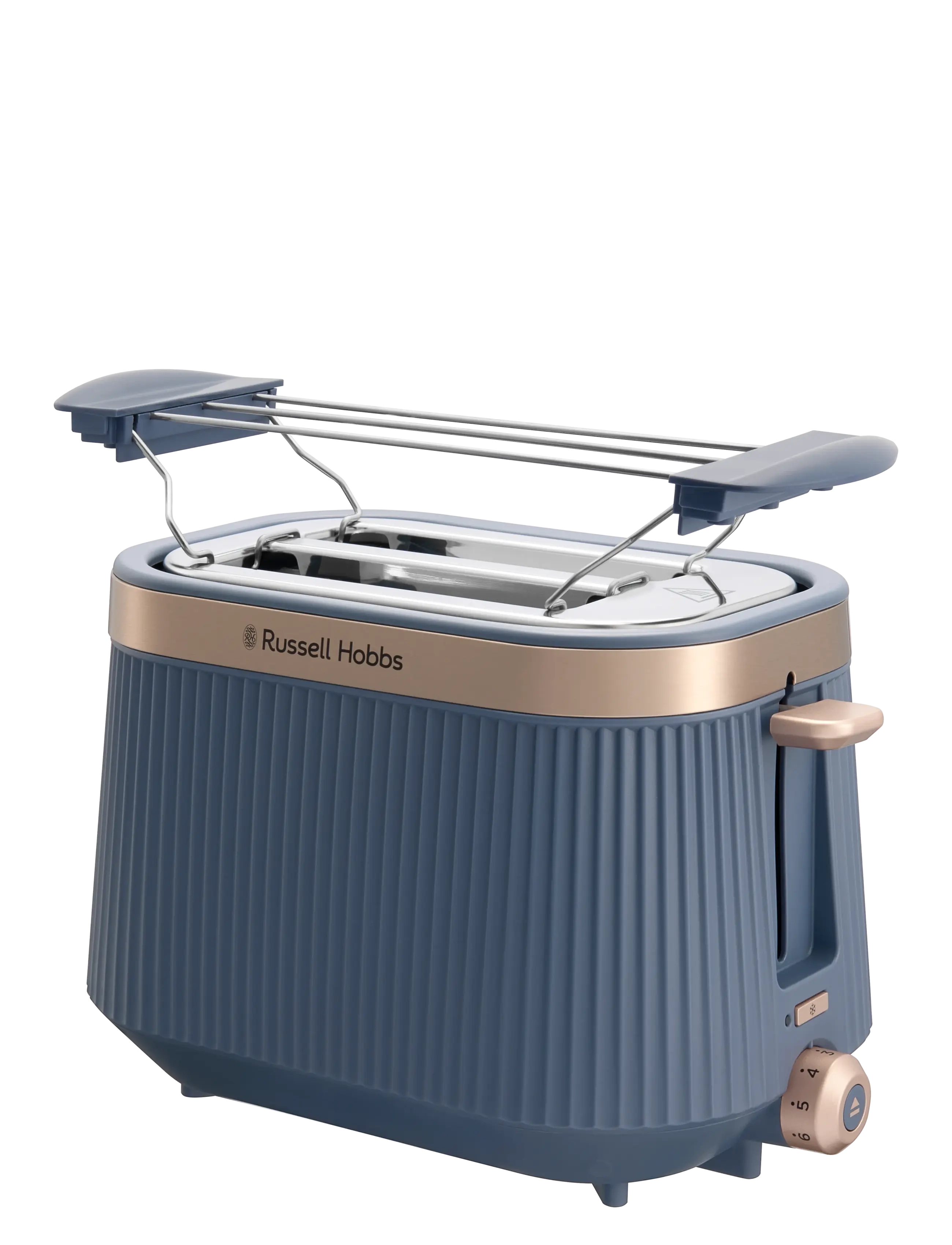 Russell Hobbs Brontë Soft Navy 2S Toaster, Brødrister, Navy, Str: ONE SIZE