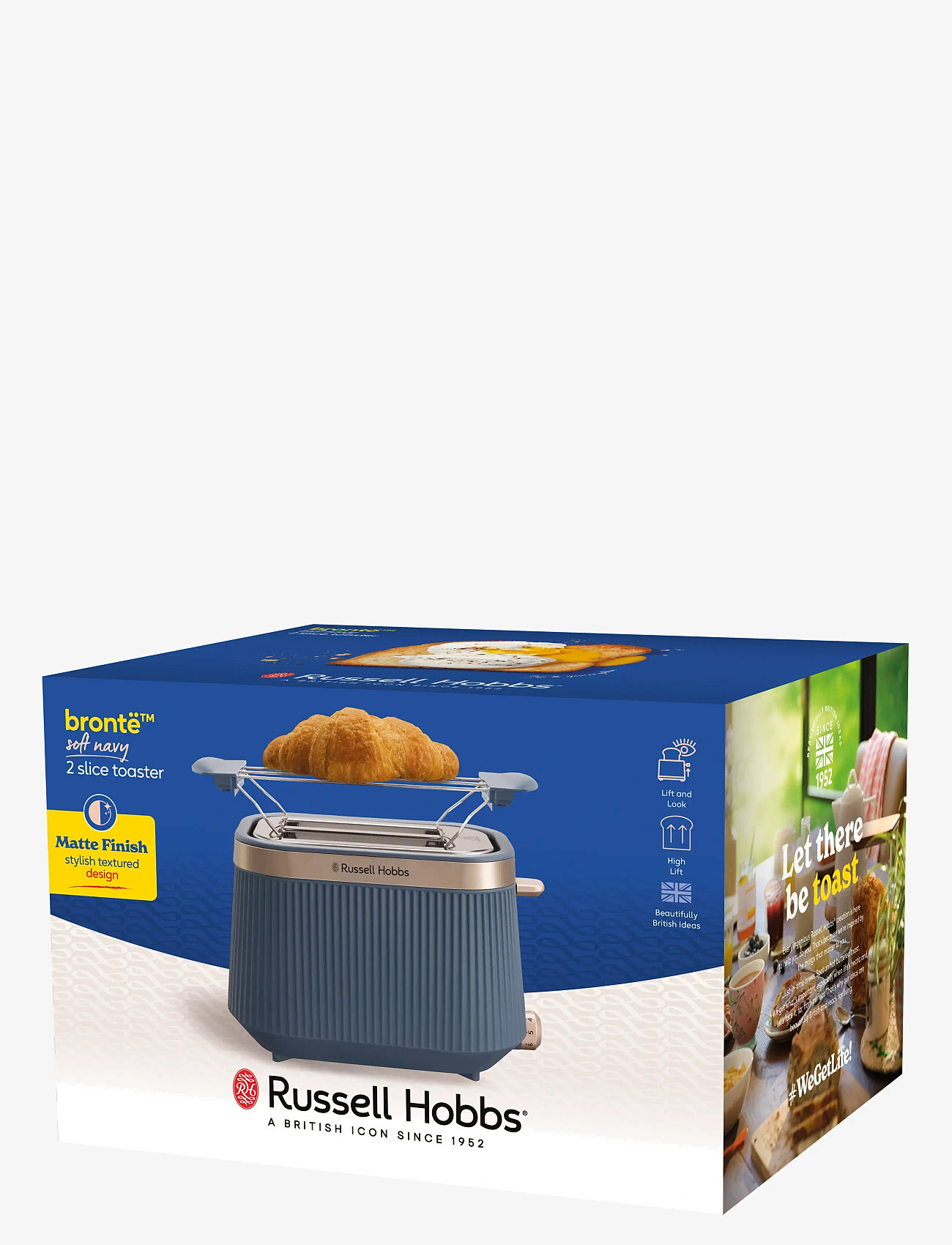 Russell Hobbs - Brontë Soft Navy 2S Toaster - rösterid - navy blue - 2