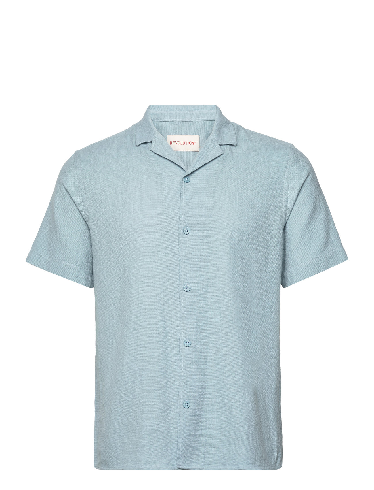 Revolution Short-Sleeved Cuban Shirt - Grey - S 1