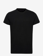 Regular fit round neck t-shirt - BLACK