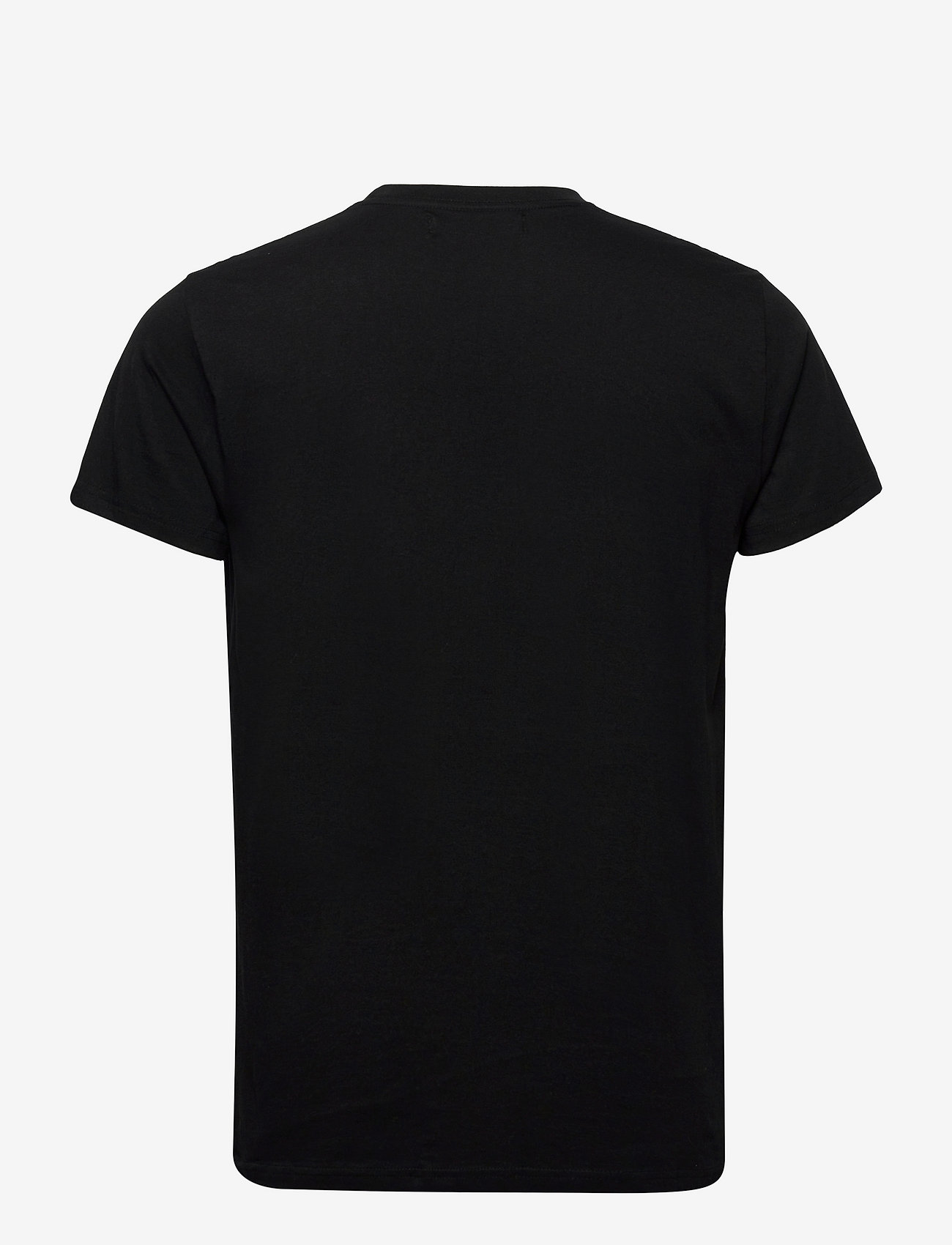Revolution - Regular fit round neck t-shirt - lägsta priserna - black - 1