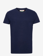 Revolution - Regular fit round neck t-shirt - lowest prices - navy-mel - 0