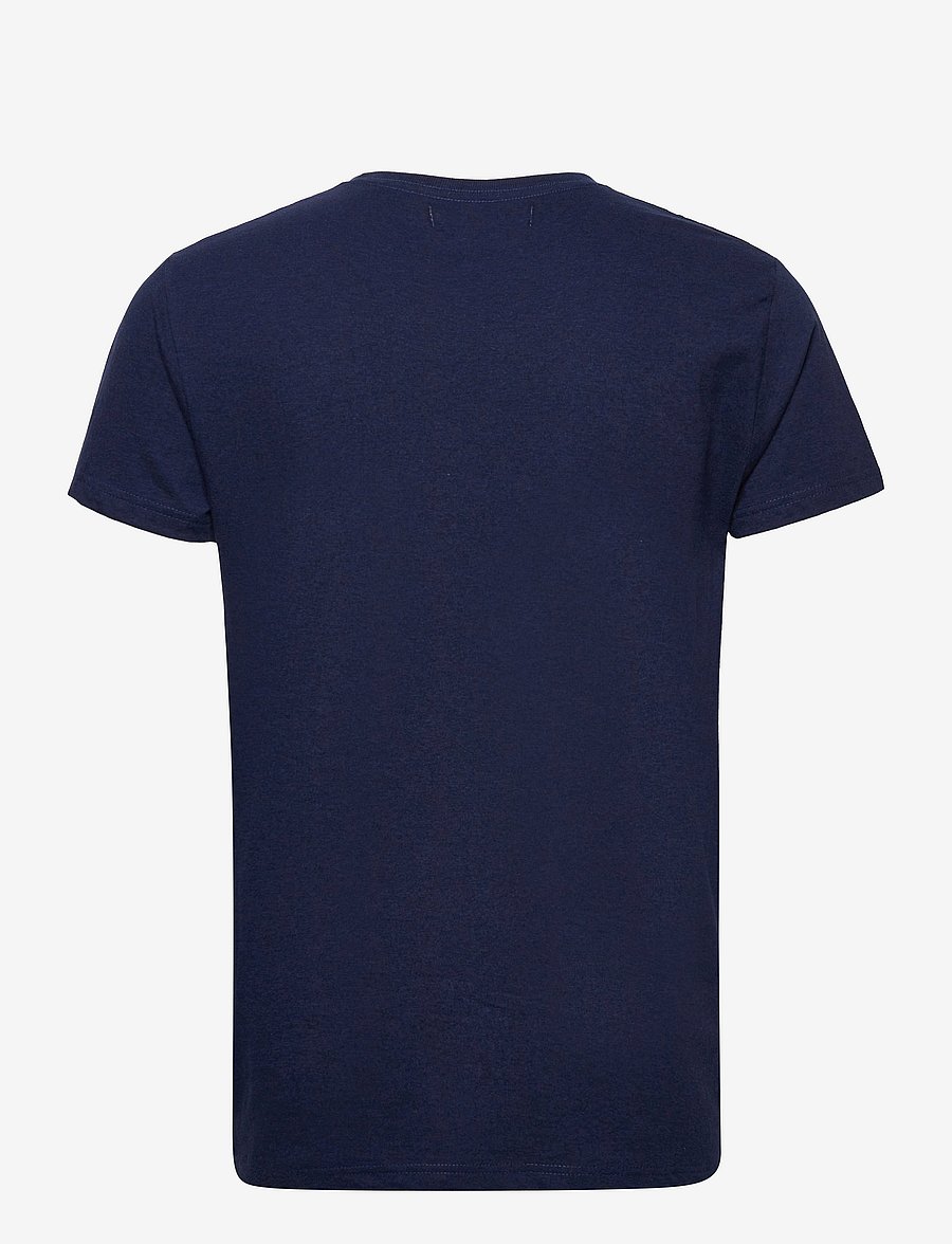 Revolution - Regular fit round neck t-shirt - kortærmede t-shirts - navy-mel - 2