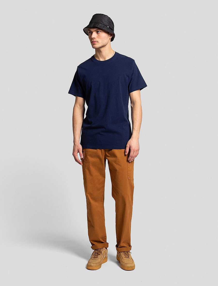 Revolution - Regular fit round neck t-shirt - kortærmede t-shirts - navy-mel - 3