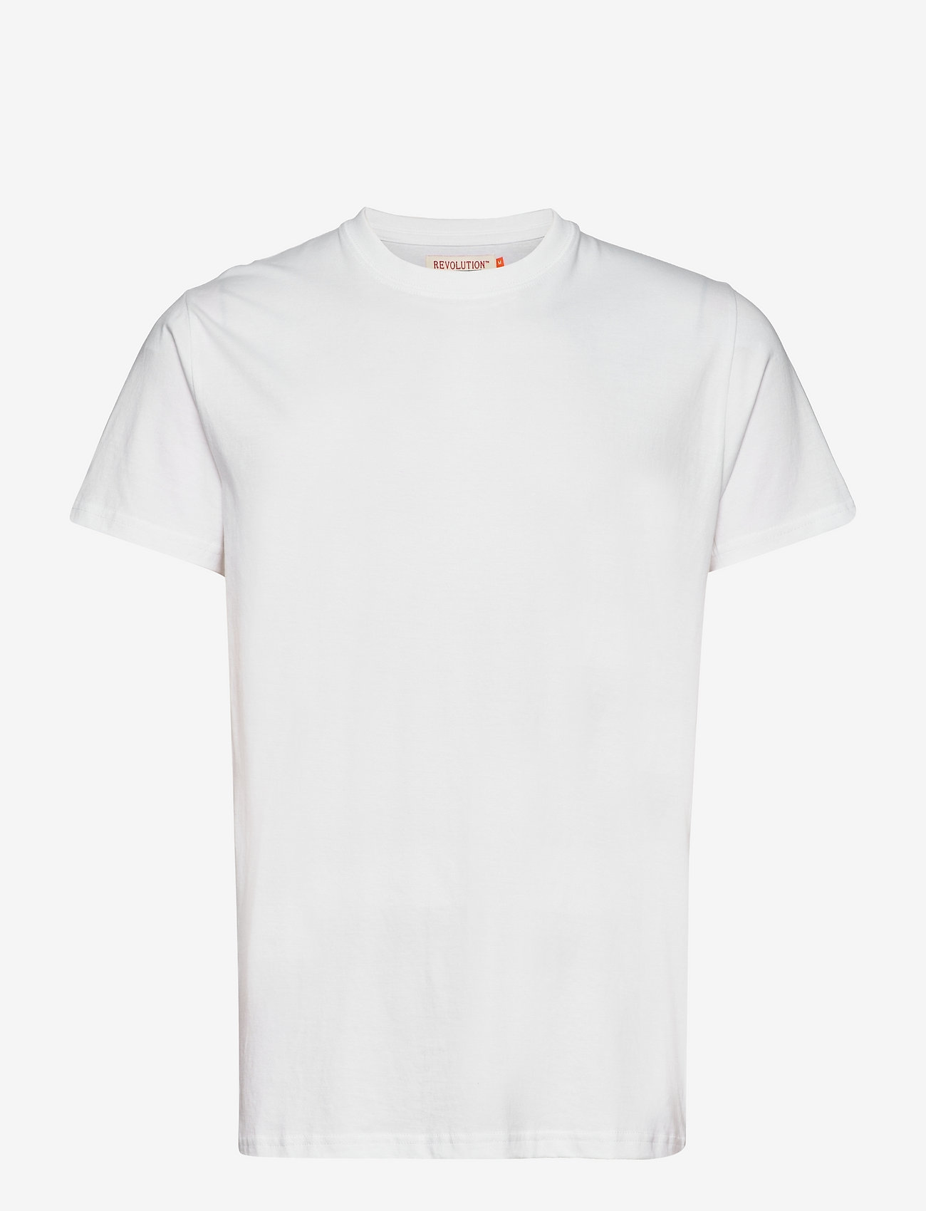 Revolution - Regular fit round neck t-shirt - de laveste prisene - white - 0