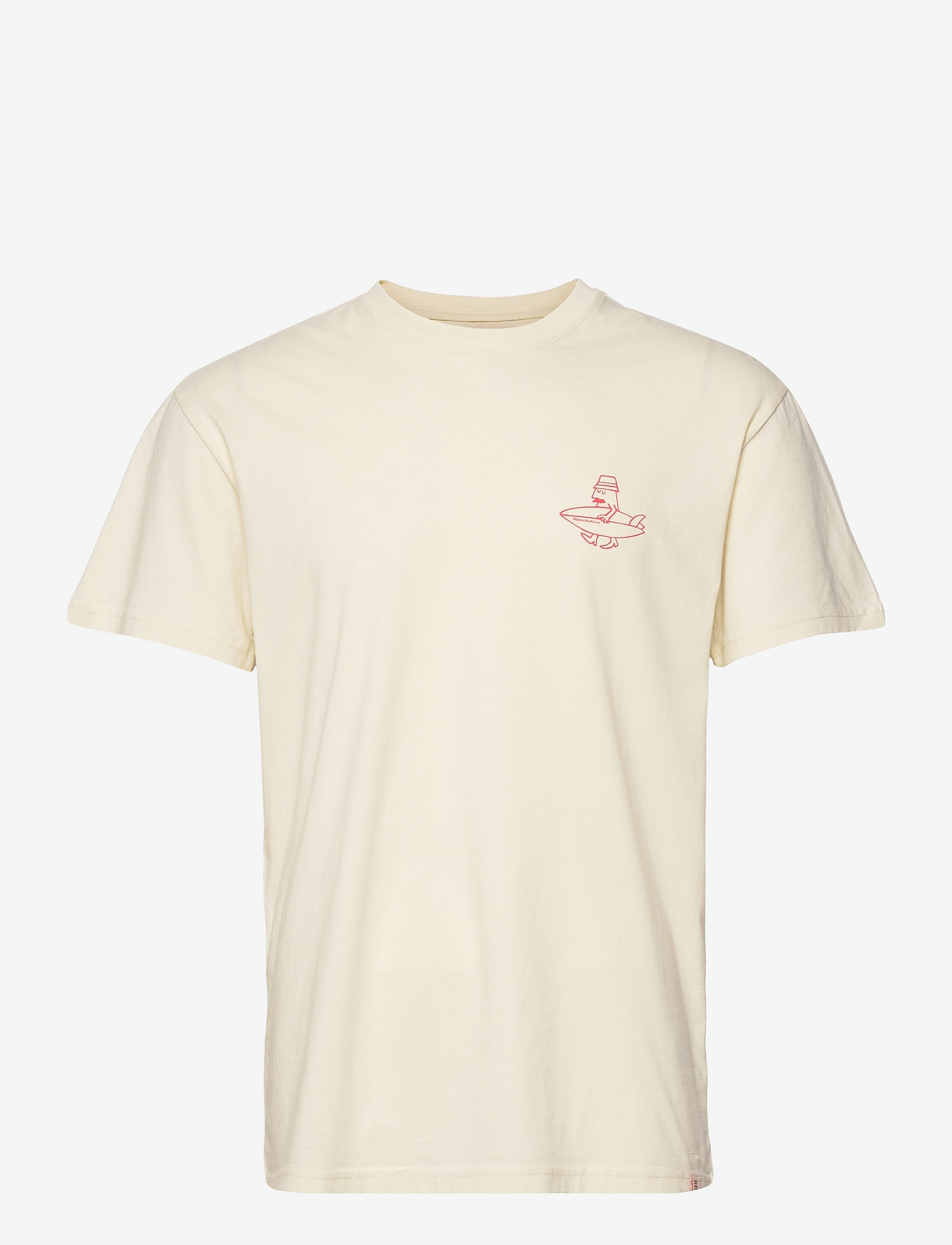 Revolution - Loose fit t-shirt with front and back print - offwhite - 0