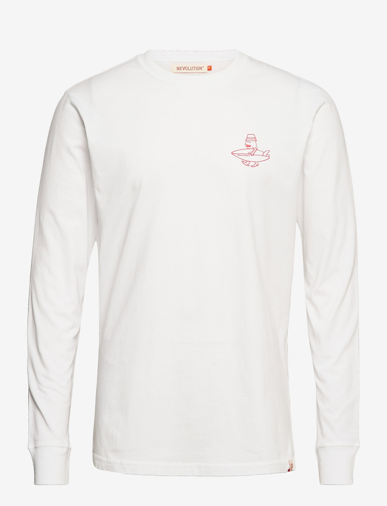 Revolution - Long-sleeved t-shirt with large back print - white - 0