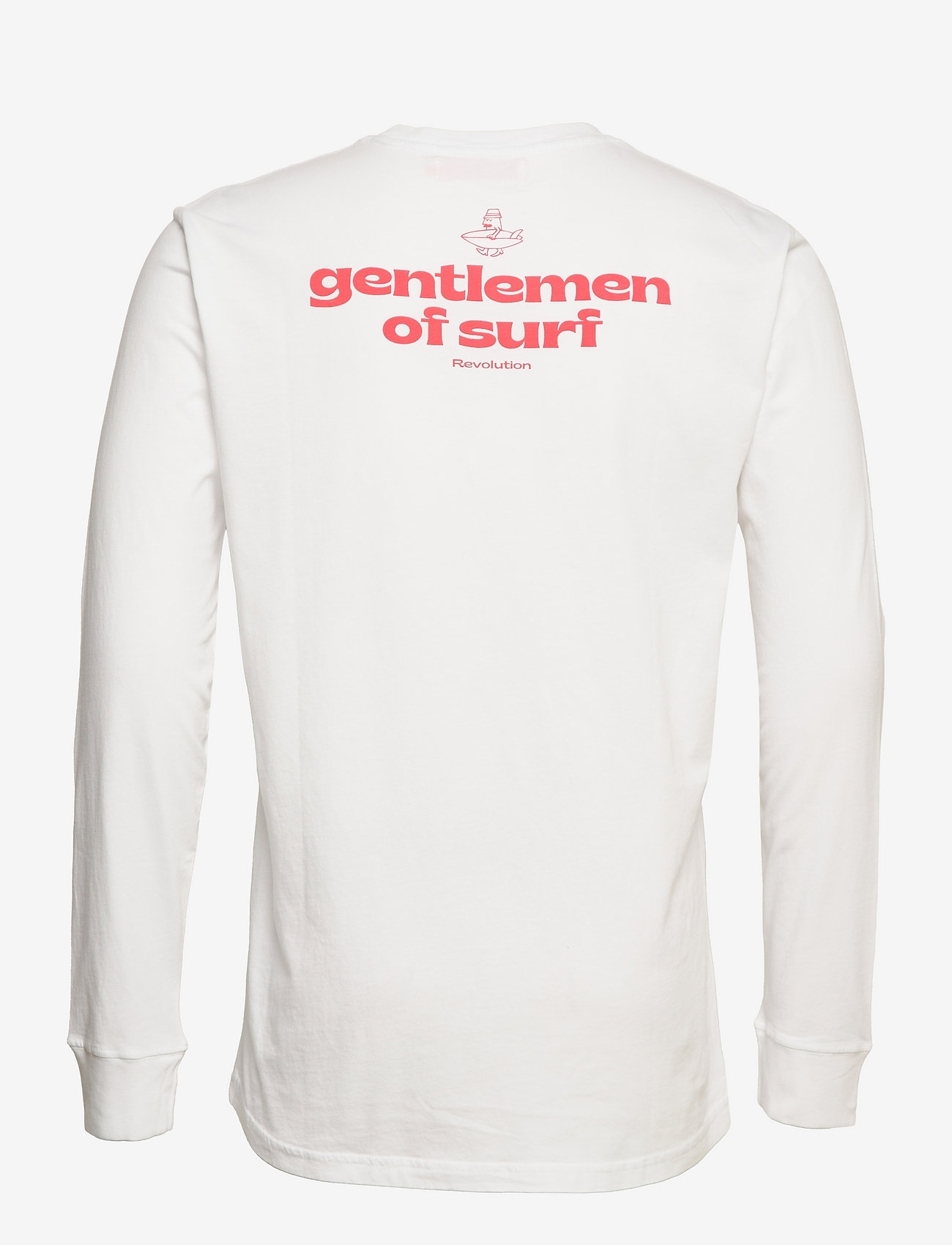 Revolution - Long-sleeved t-shirt with large back print - white - 1