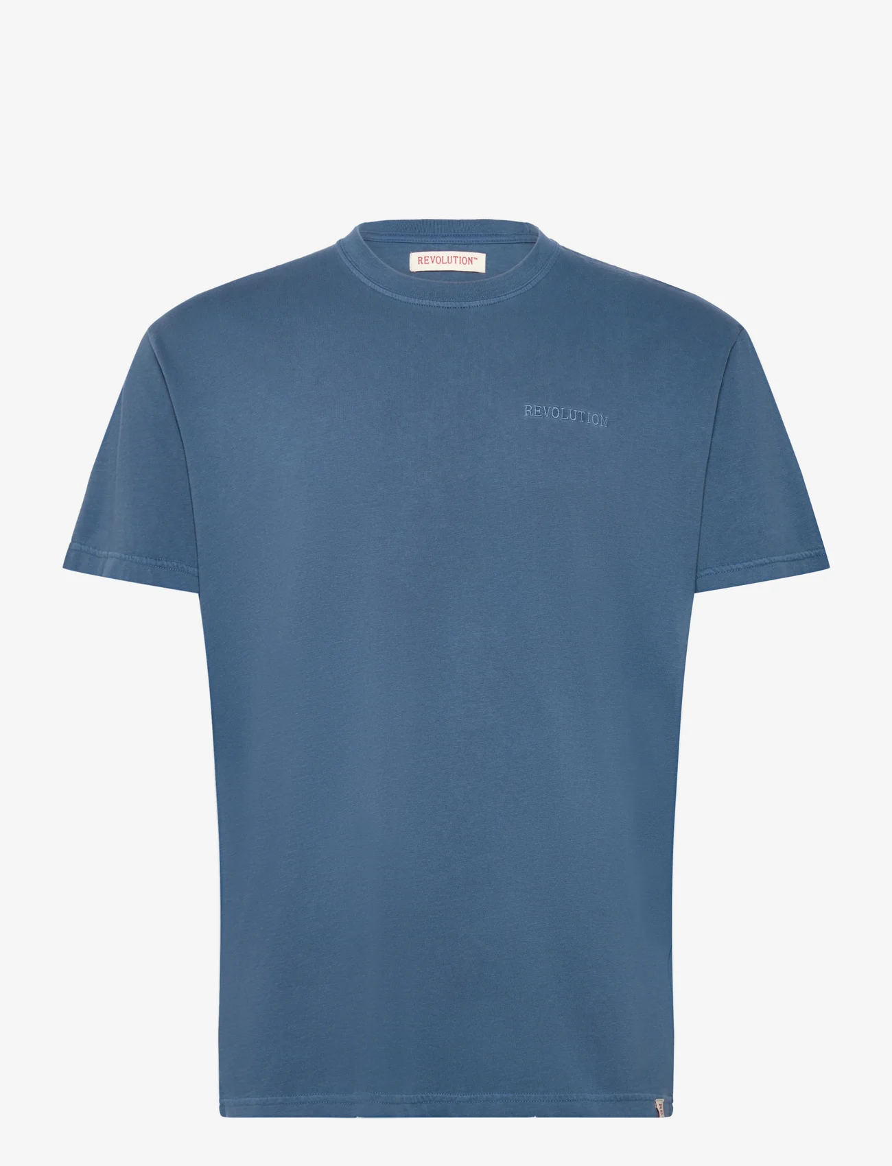 Revolution - Application T-Shirt - short-sleeved t-shirts - blue - 0