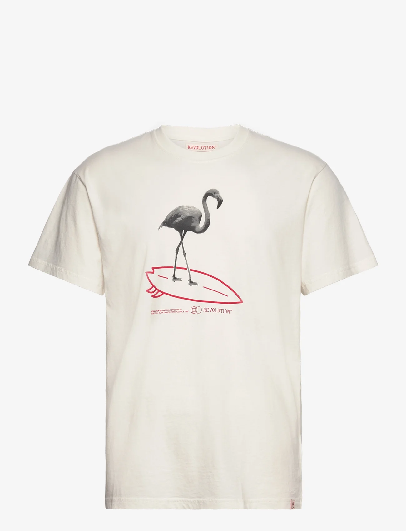 Revolution - Loose T-shirt - kortärmade t-shirts - offwhite - 0