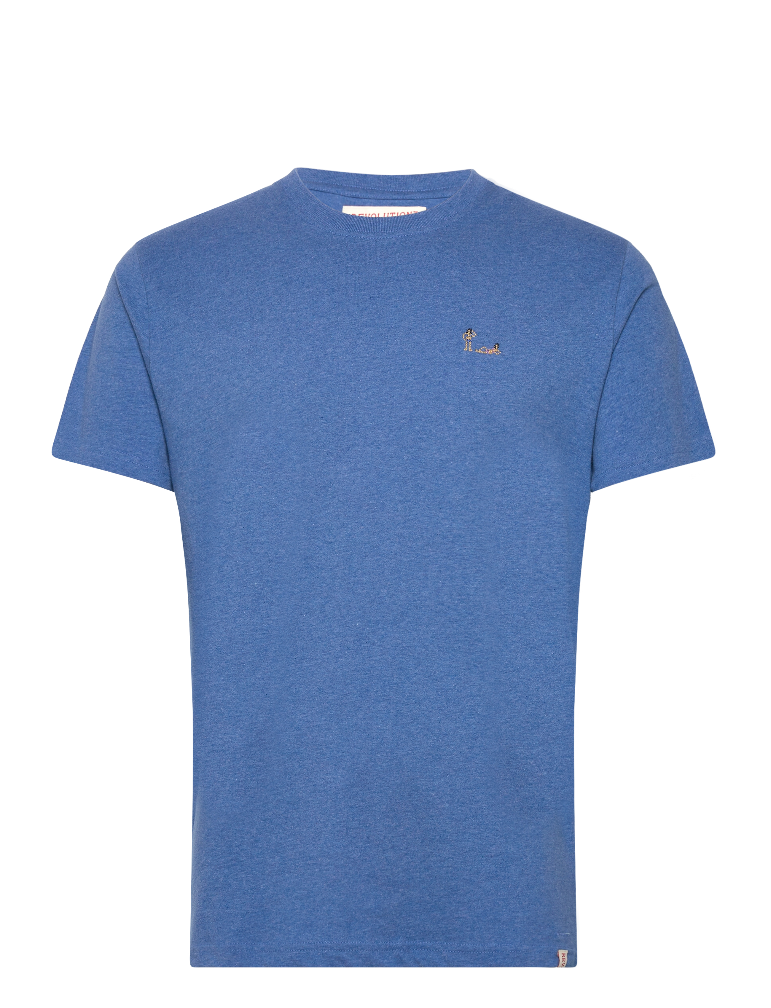 Regular T-shirt - BLUE-MELANGE