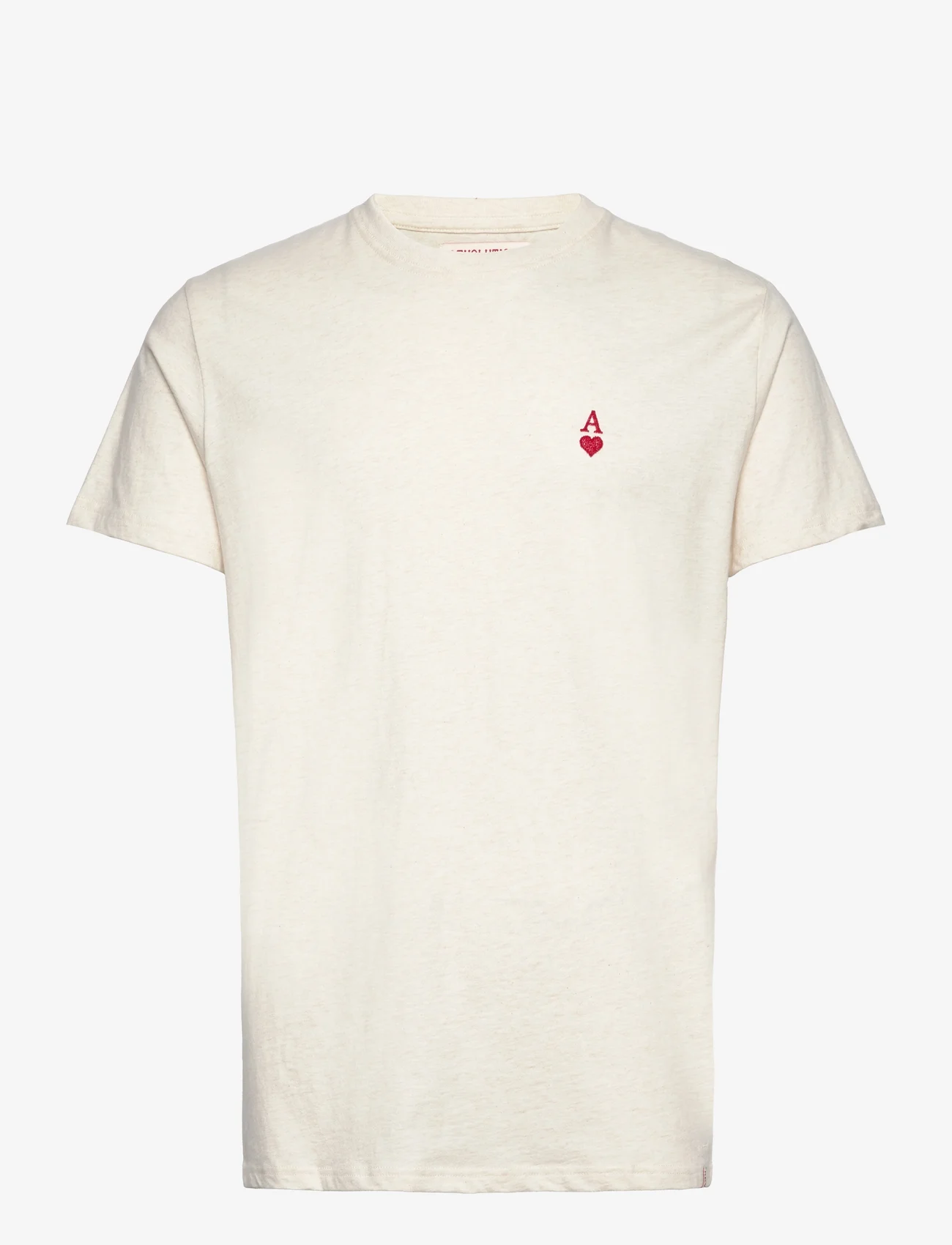 Revolution - Regular T-shirt - kortærmede t-shirts - offwhite-melange - 0