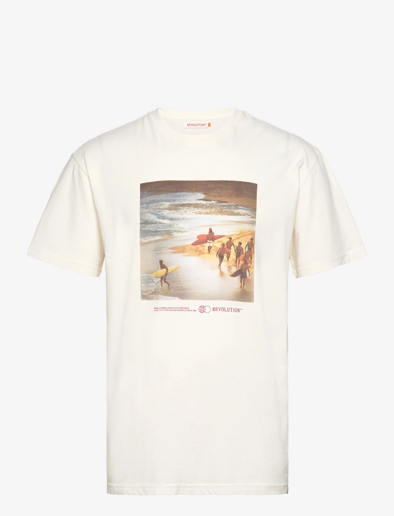 Revolution - Loose t-shirt - kortärmade t-shirts - offwhite - 0