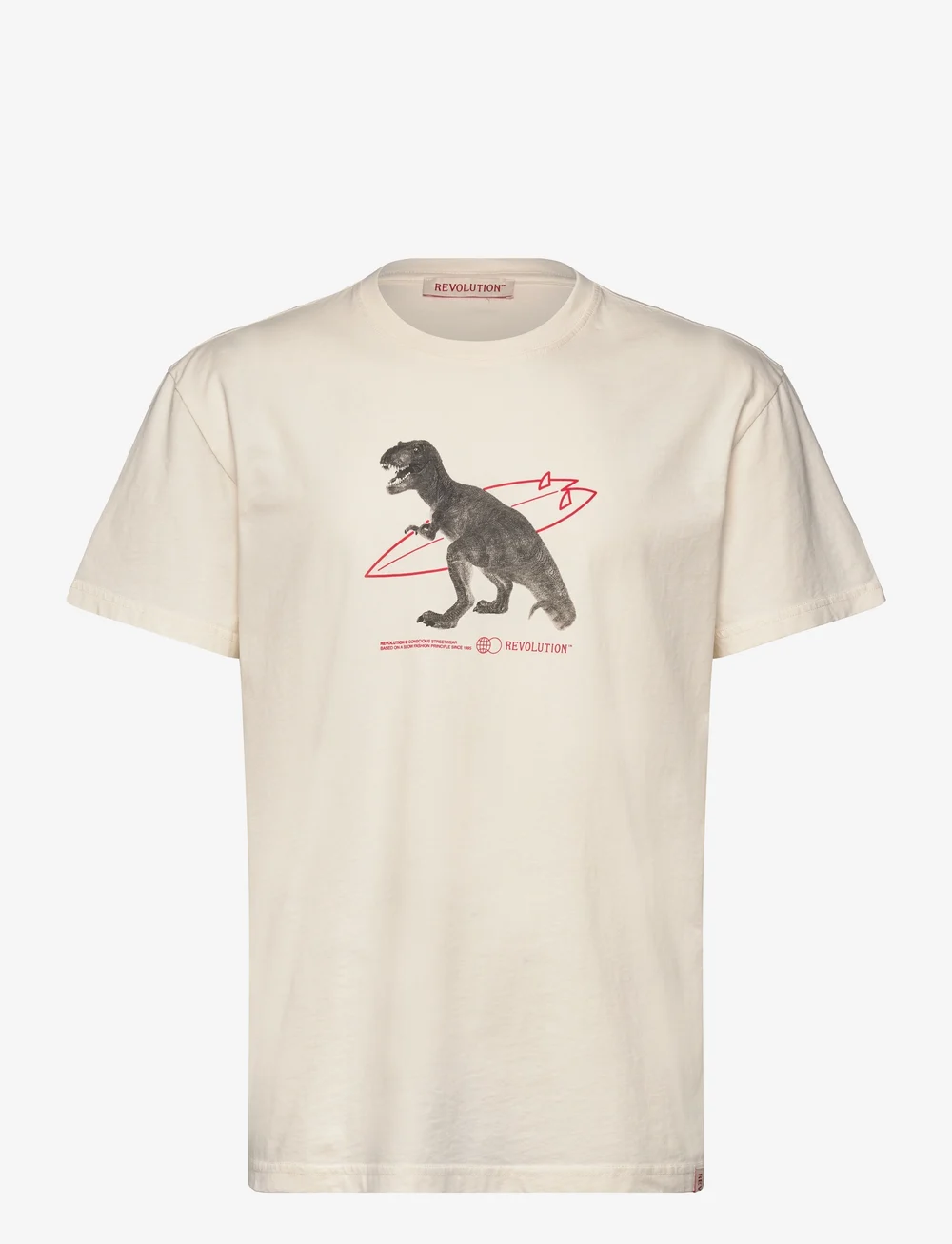 Revolution - Printed T-shirt - kurzärmelig - offwhite - 0