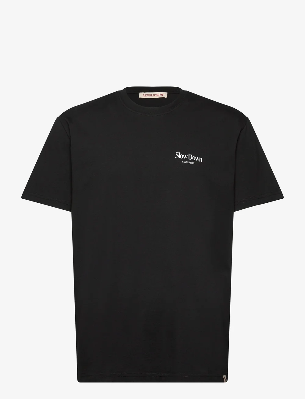 Revolution - Application T-Shirt - kurzärmelig - black - 0