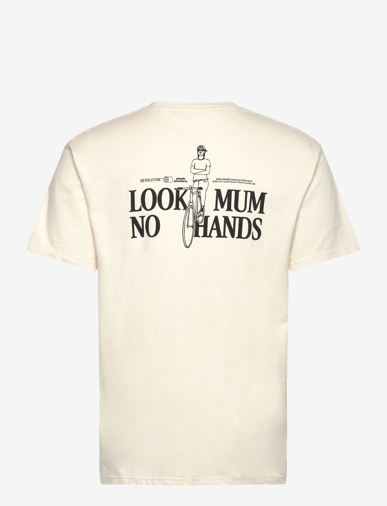 Revolution - Application T-Shirt - efterårstøj - offwhite - 1