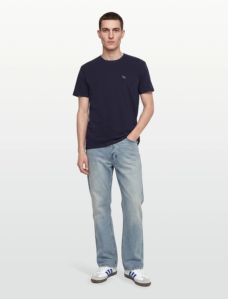 Revolution - Application T-Shirt - kurzärmelig - navy-melange - 0