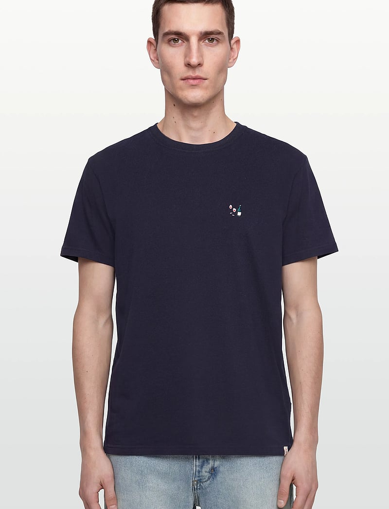 Revolution - Application T-Shirt - kurzärmelig - navy-melange - 3